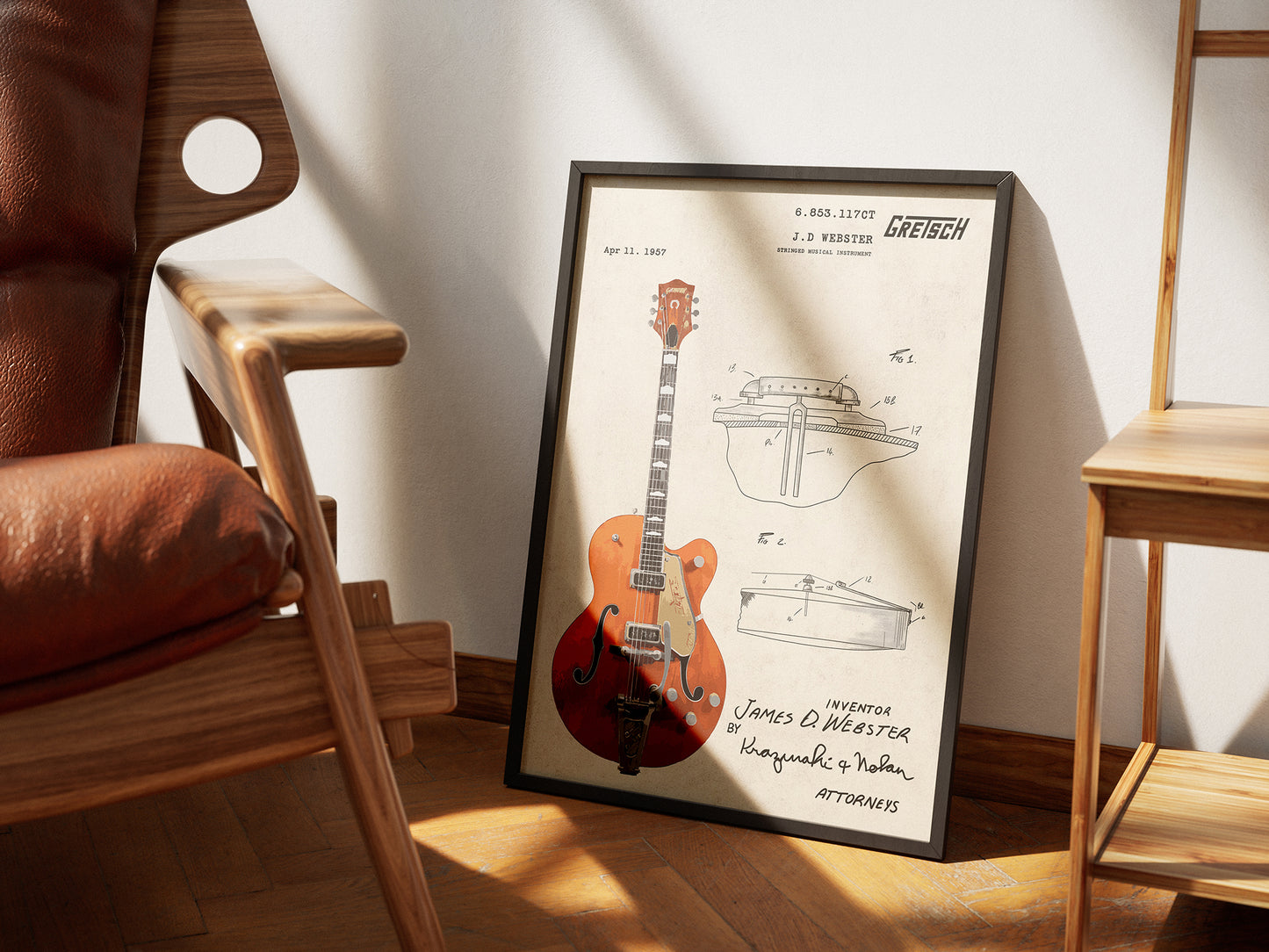 'The Gretsch Chet Atkins Patent' Print