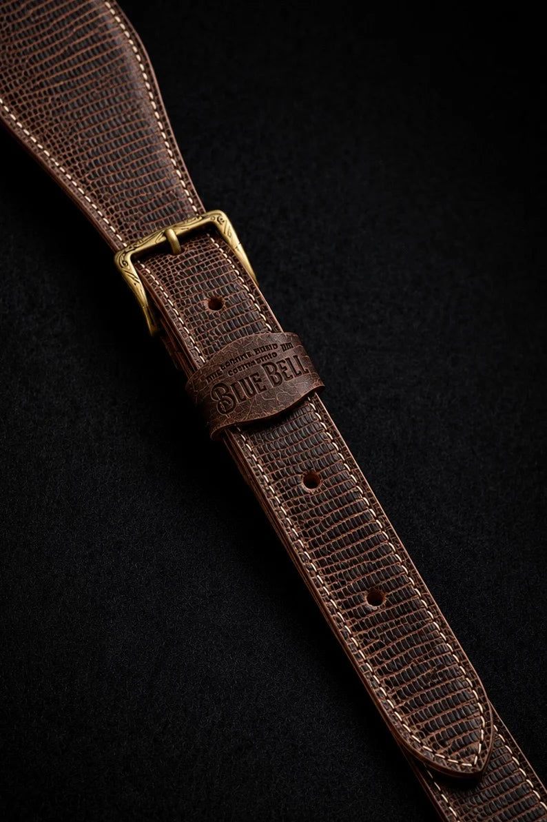 Blue Bell Straps - Johnson Lizard Tobacco Aged