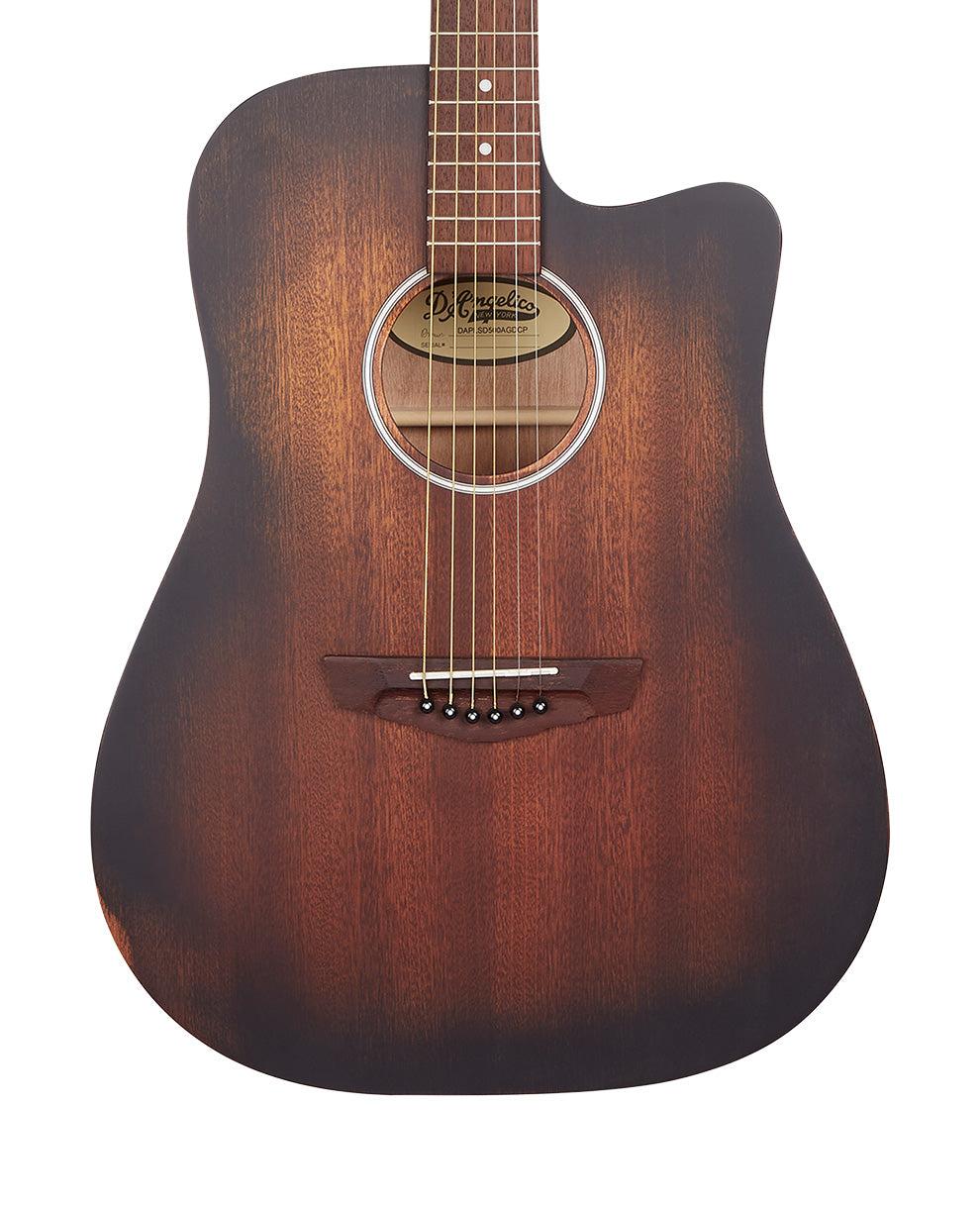 D'Angelico Premier Bowery LS - Aged Mahogany