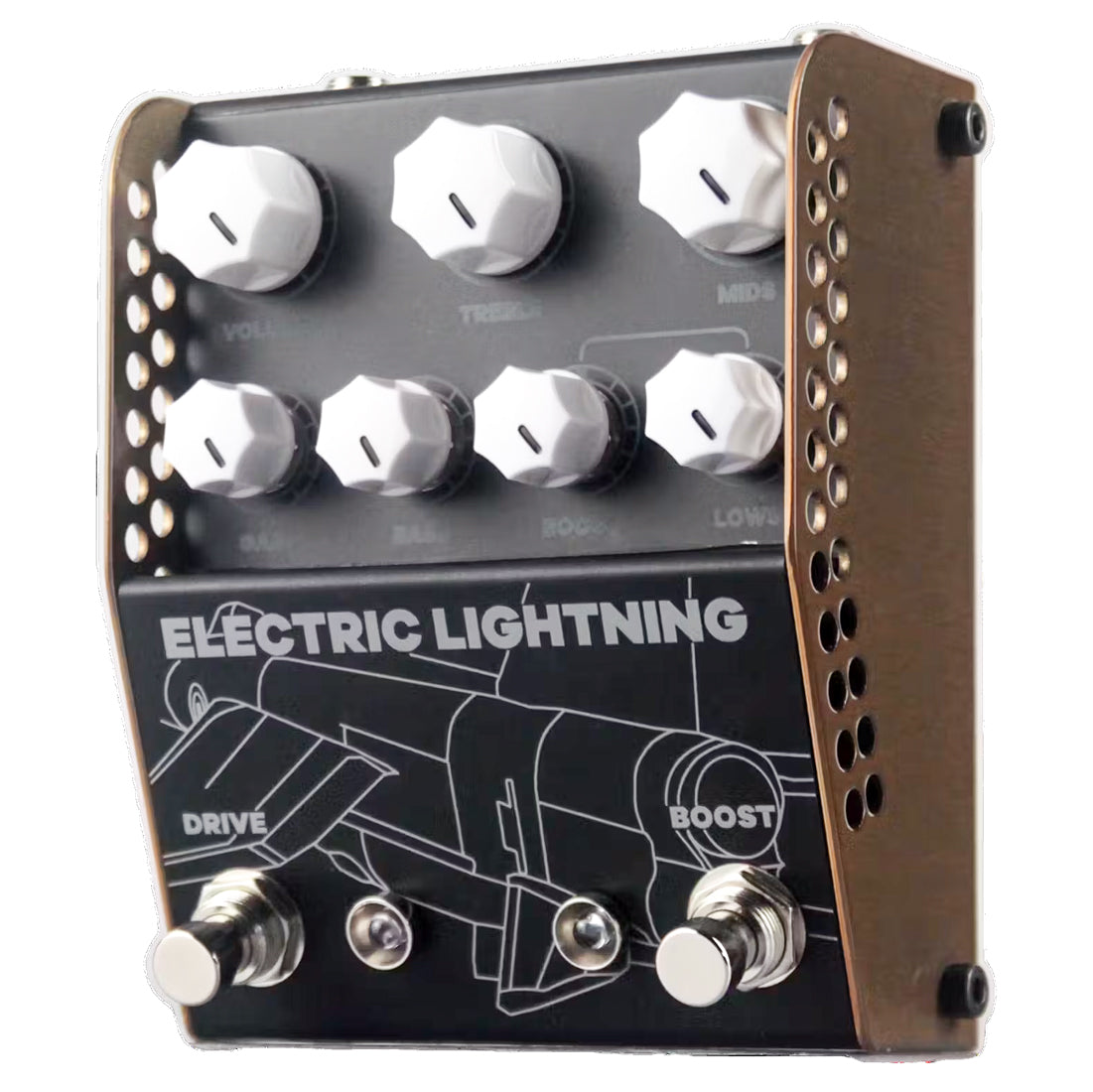 ThorpyFX Electric Lightning effect pedal side view