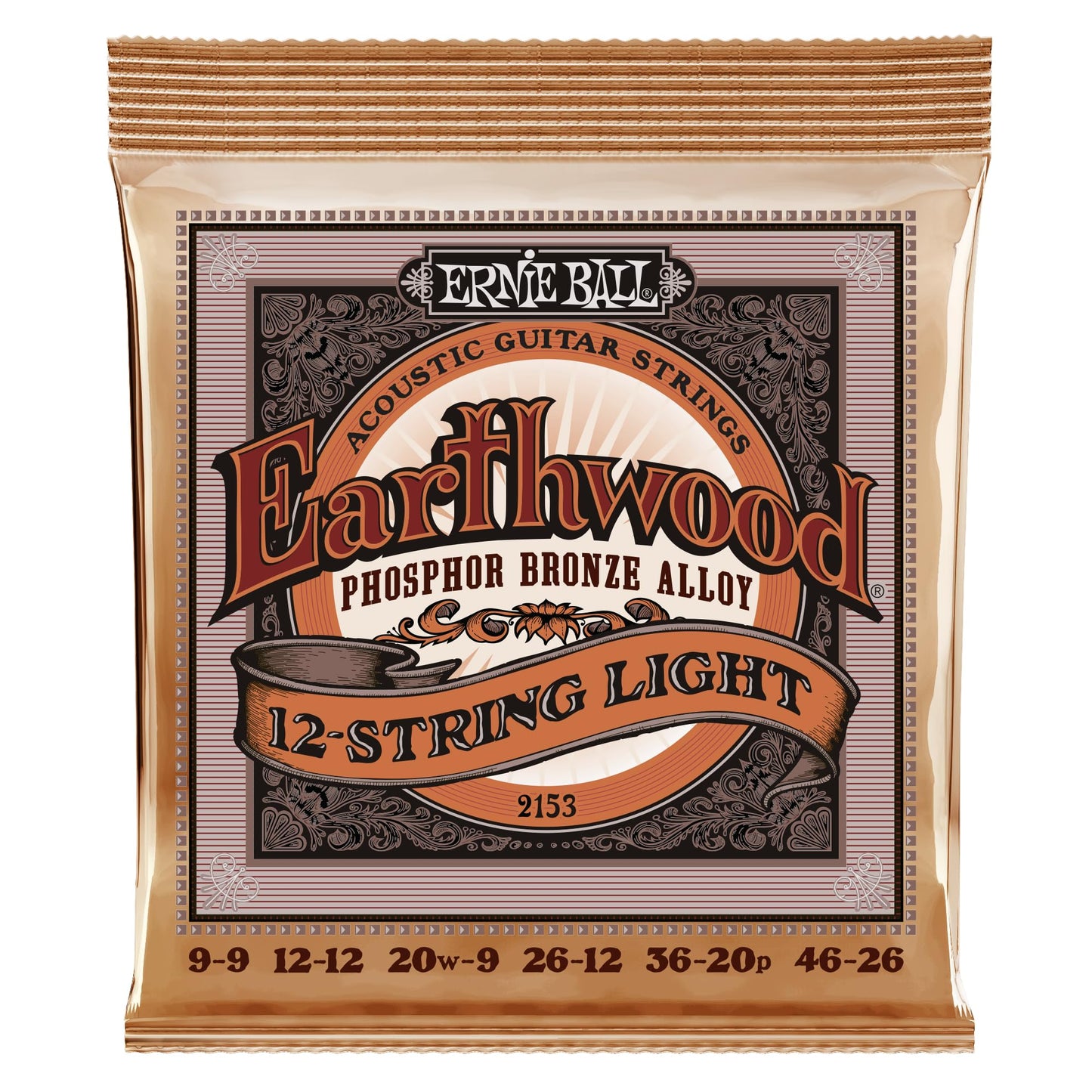 Earthwood Phosphor Bronze 12-String Light Acoustic Strings Pack