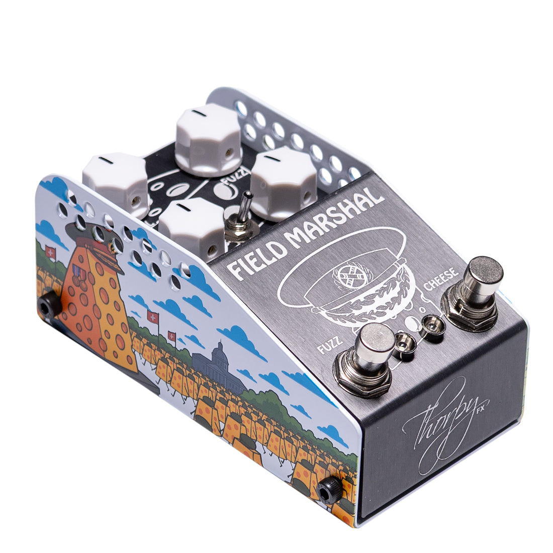 ThorpyFX Field Marshal MKII fuzz pedal side view