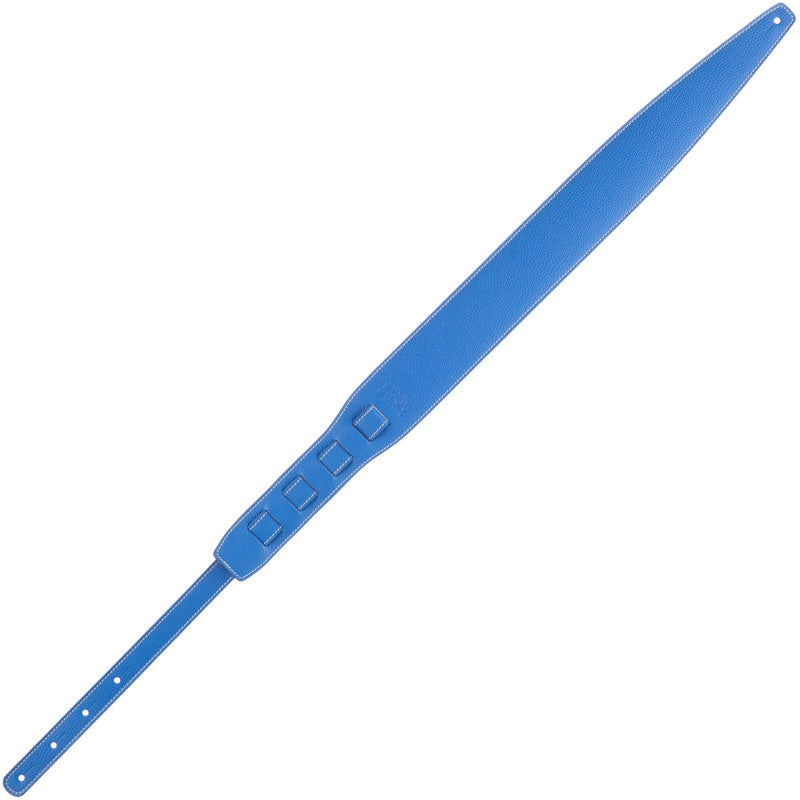 Italian Leather Magrabo Holes HS Colors Real Blue 6 cm guitar strap