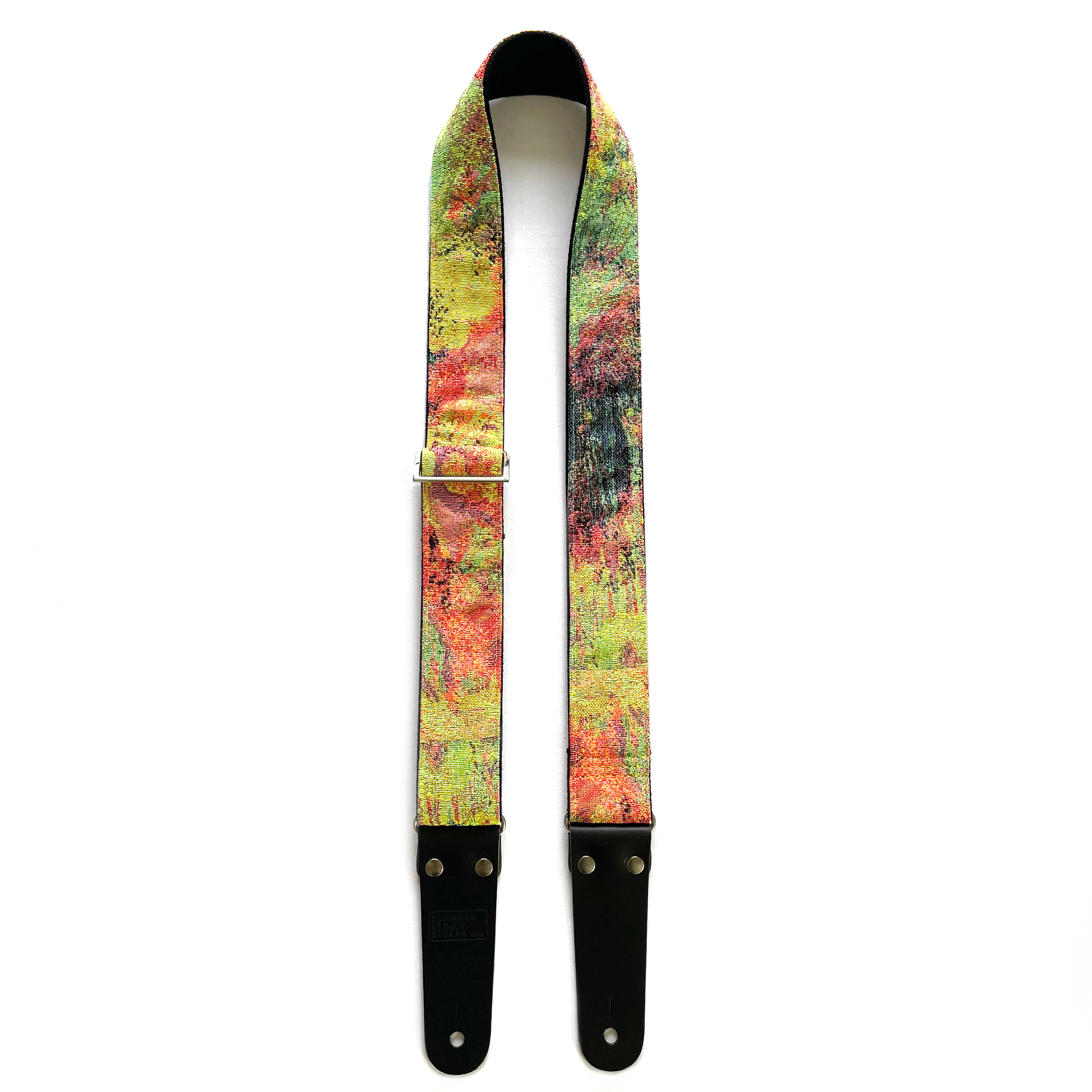 multicoloured cotton guitar strap London