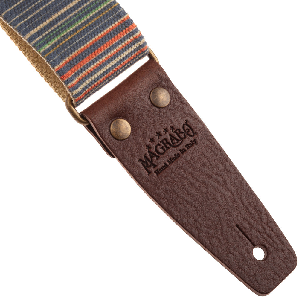 Magrabo Stripe SC Retro Rainbow 5 cm terminals Brown, Aged Brass Buckle