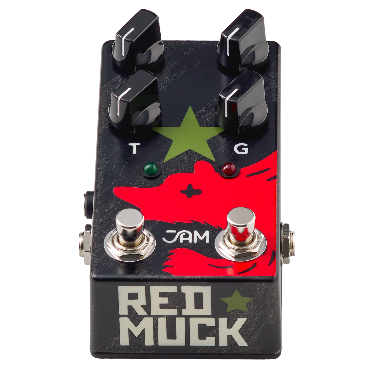 Jam Pedals Red Muck Bass Fuzz effect pedal top view