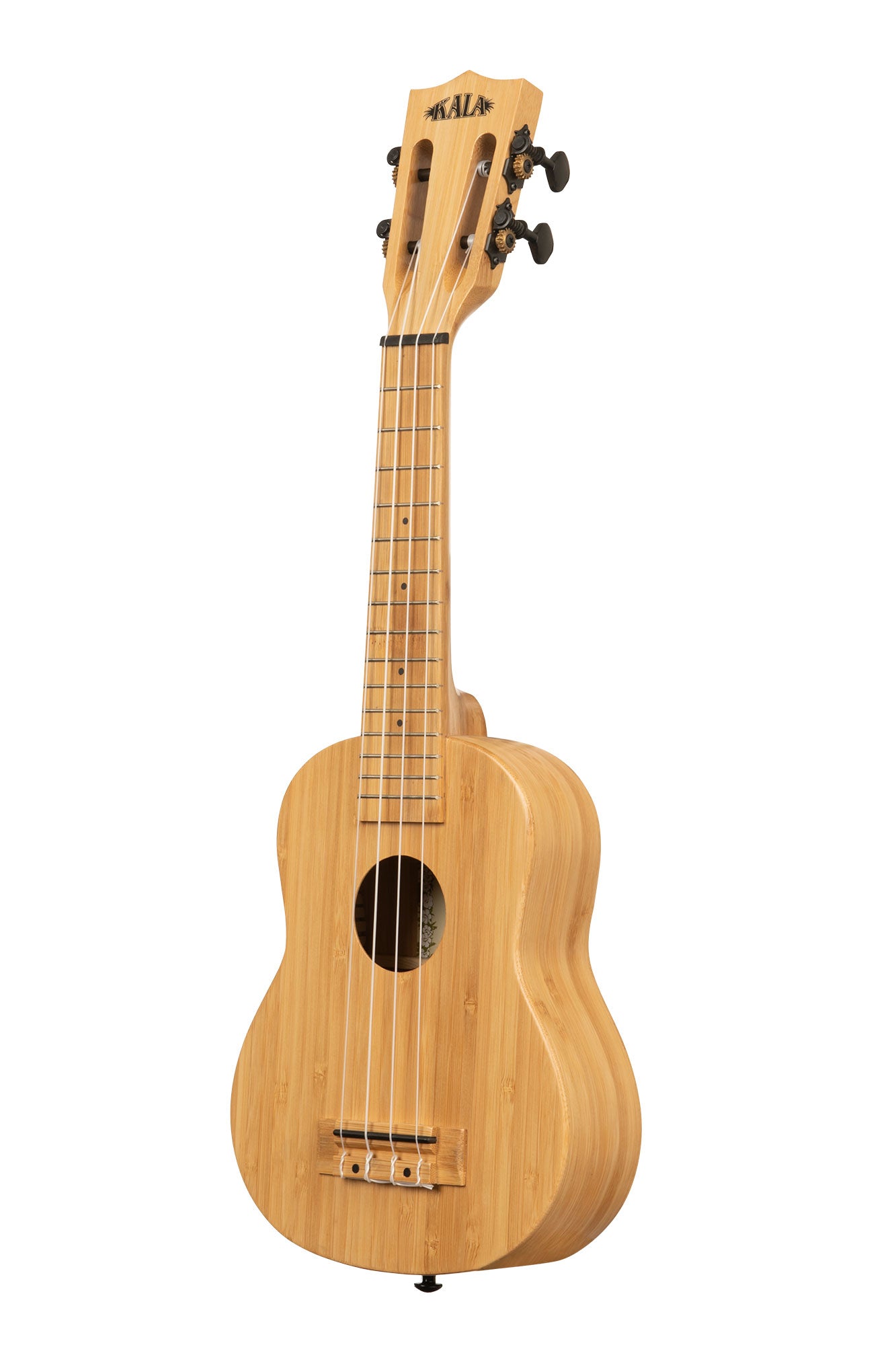 Kala Bamboo Soprano Ukulele - left side