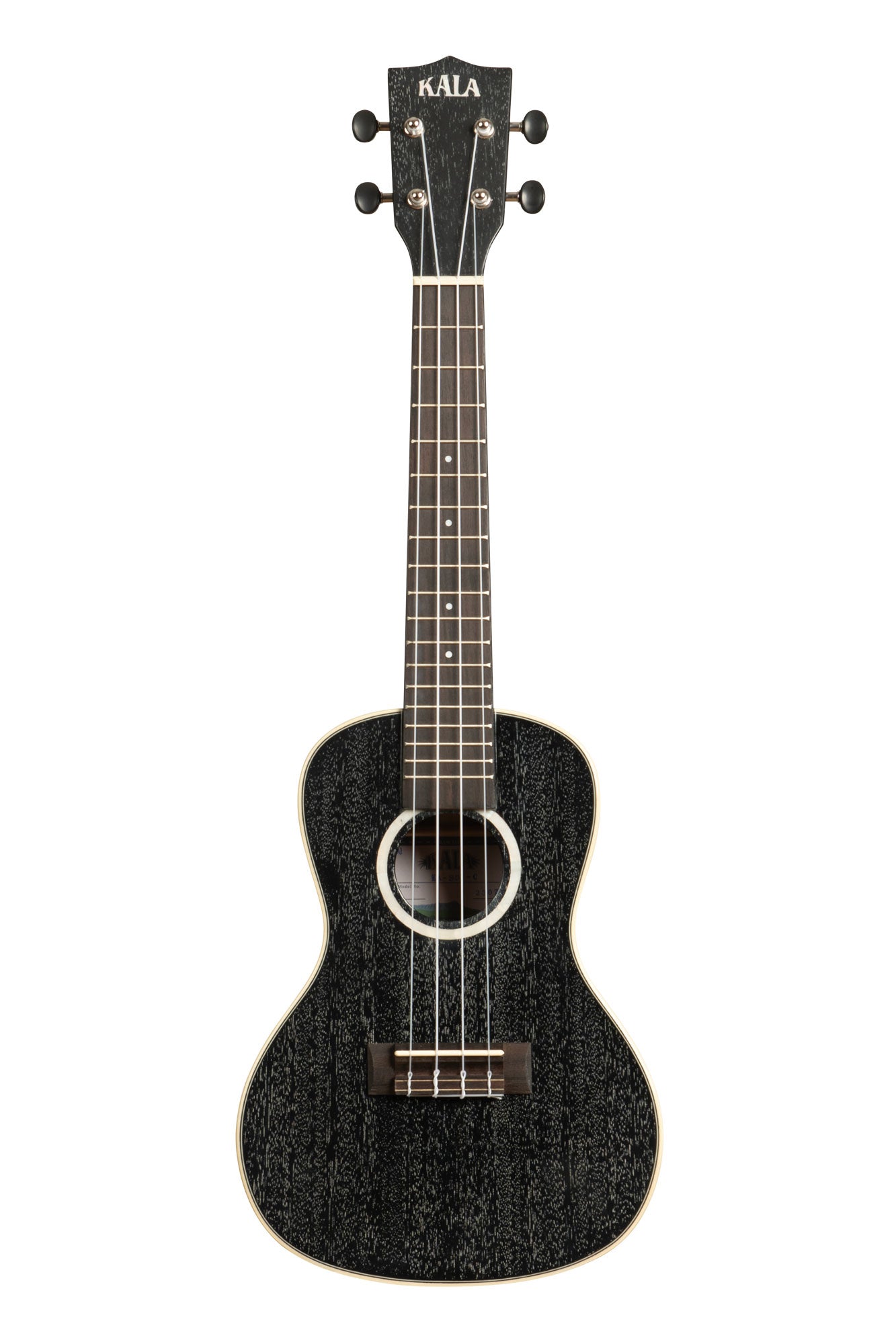 Kala All Solid Salt & Pepper Doghair Mahogany Concert Ukulele - front