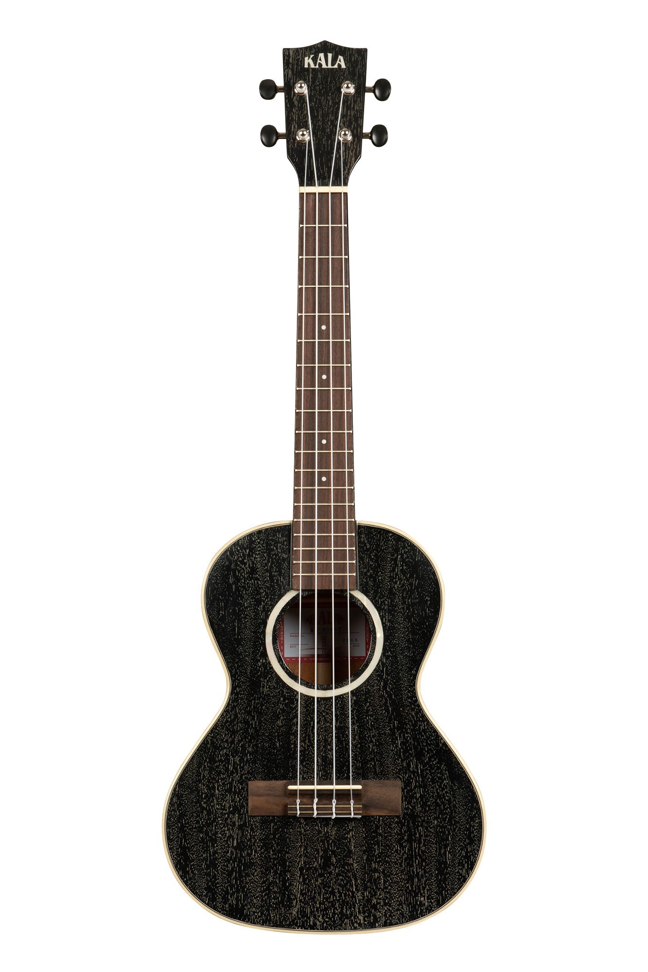 Kala All Solid Salt & Pepper Doghair Mahogany Tenor Ukulele - front
