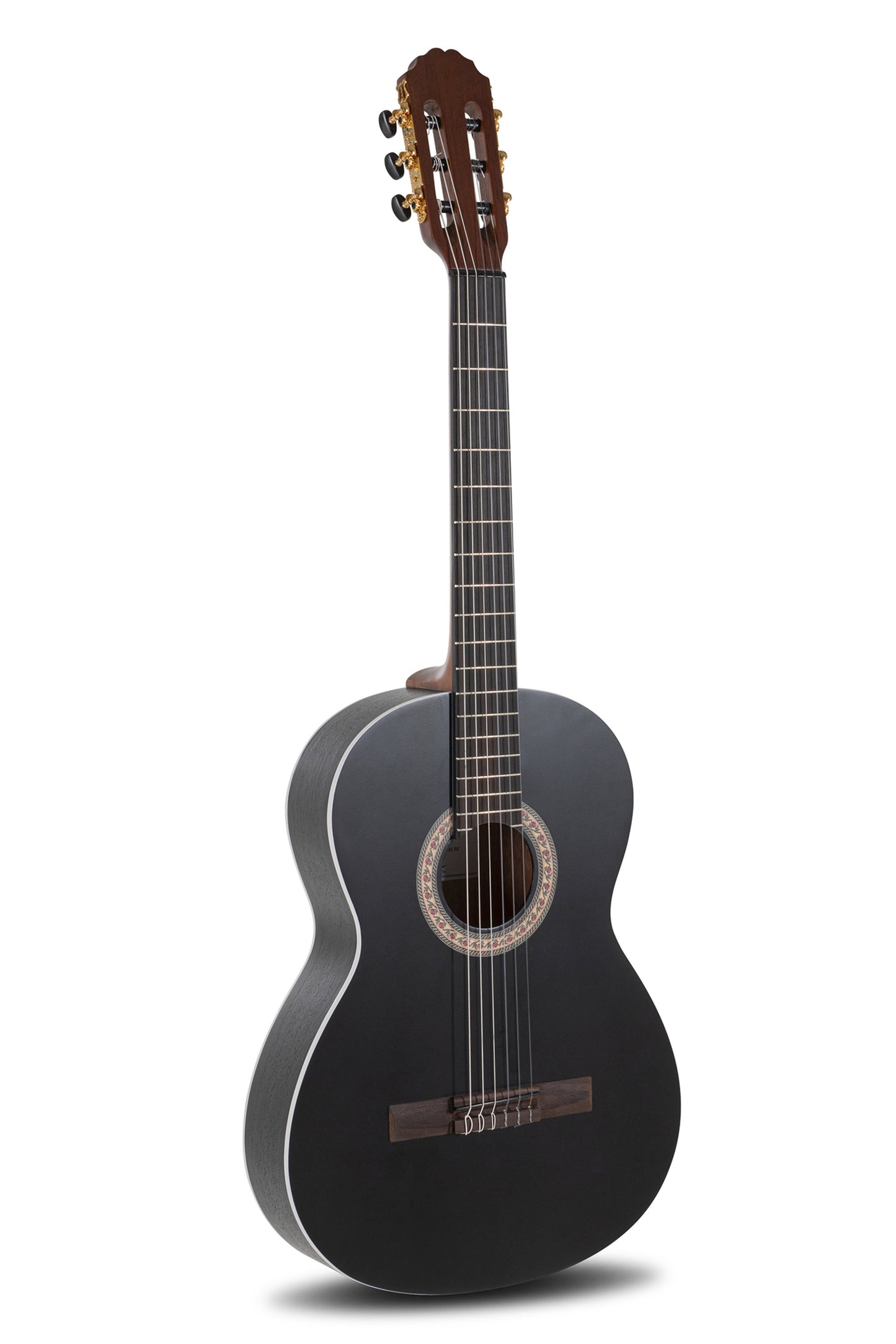 black Manuel Rodriguez electric classical guitar