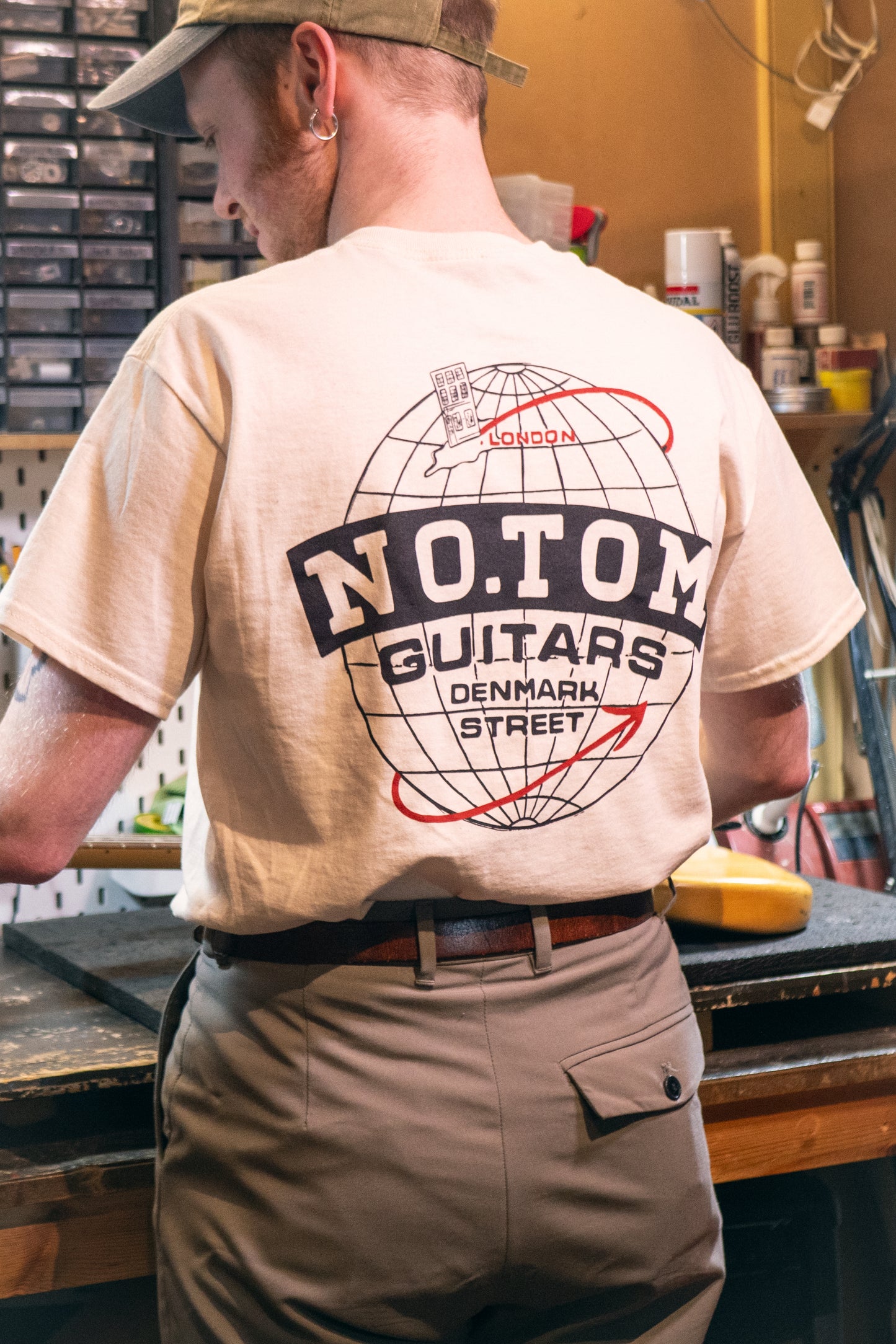 Limited Edition No.Tom "Worldwide" T Shirt - globe logo back