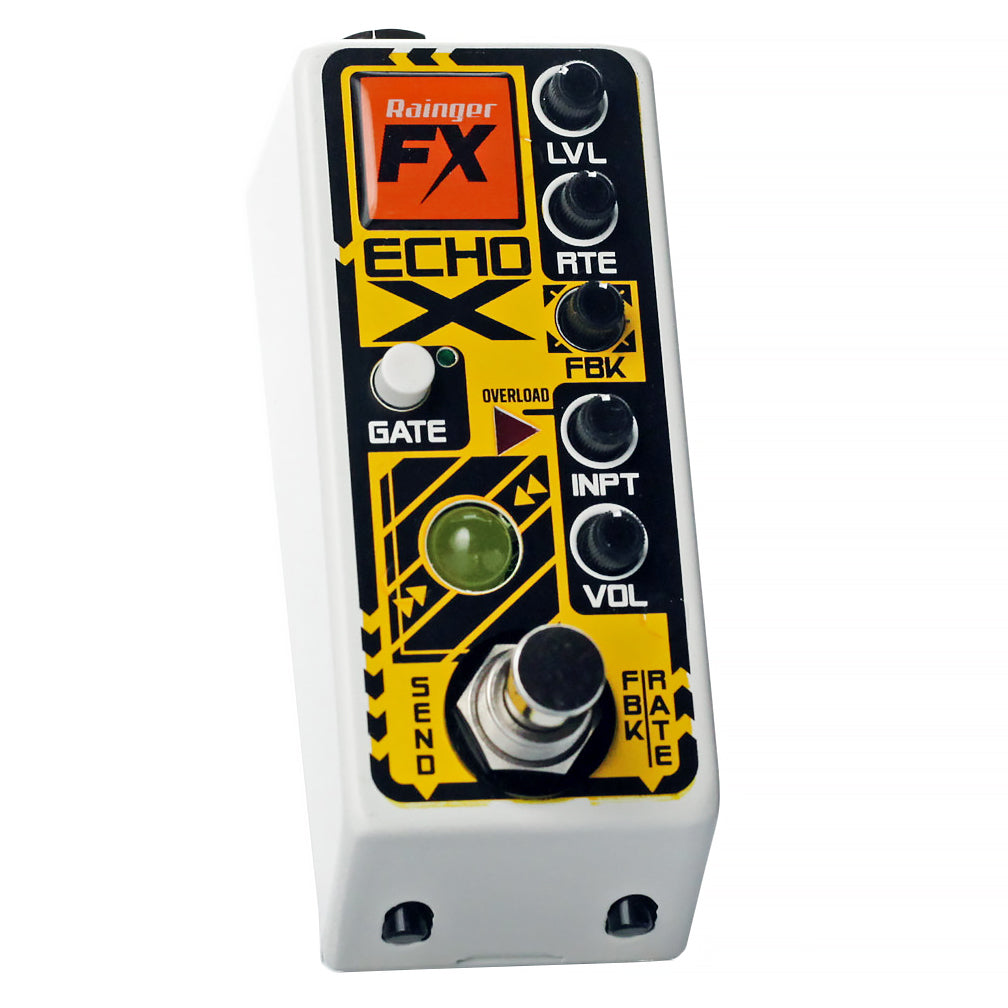 Rainger FX Echo-X mini effect pedal side view
