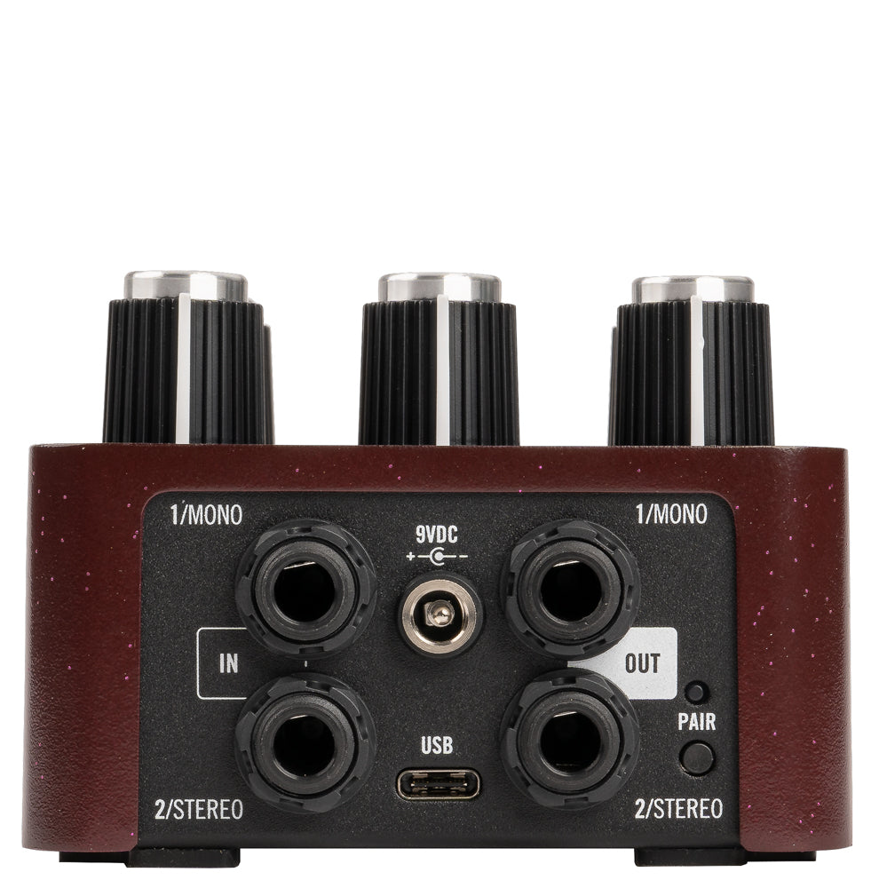 input and output channels from a Universal Audio UAFX Ruby '63 Top Boost Amp Pedal