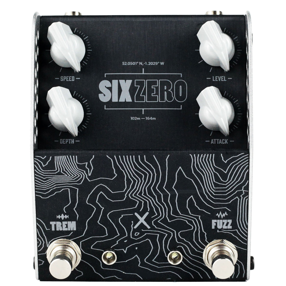 ThorpyFX SIX ZERO Fuzz Tremolo Pedal front view