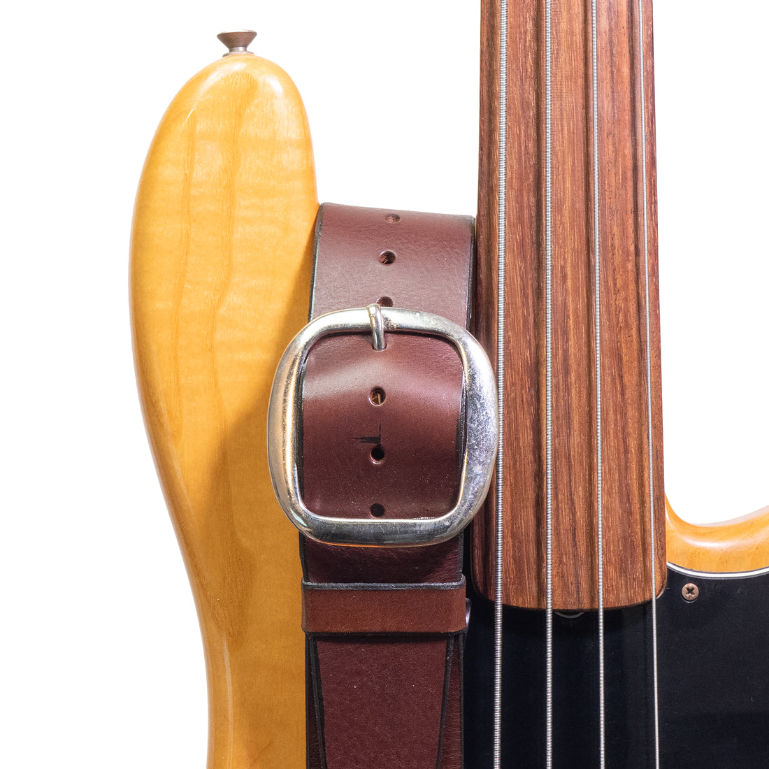 Bear Straps - Basic Electric leather strap brown with silver buckle