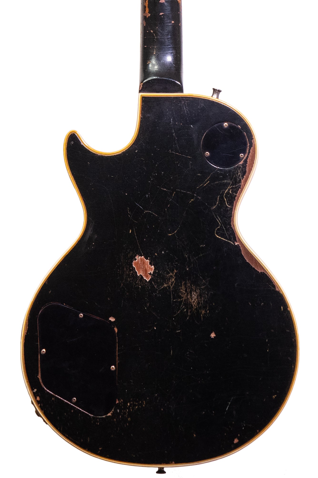 back of a Vintage 1969 Gibson Les Paul Custom electric guitar
