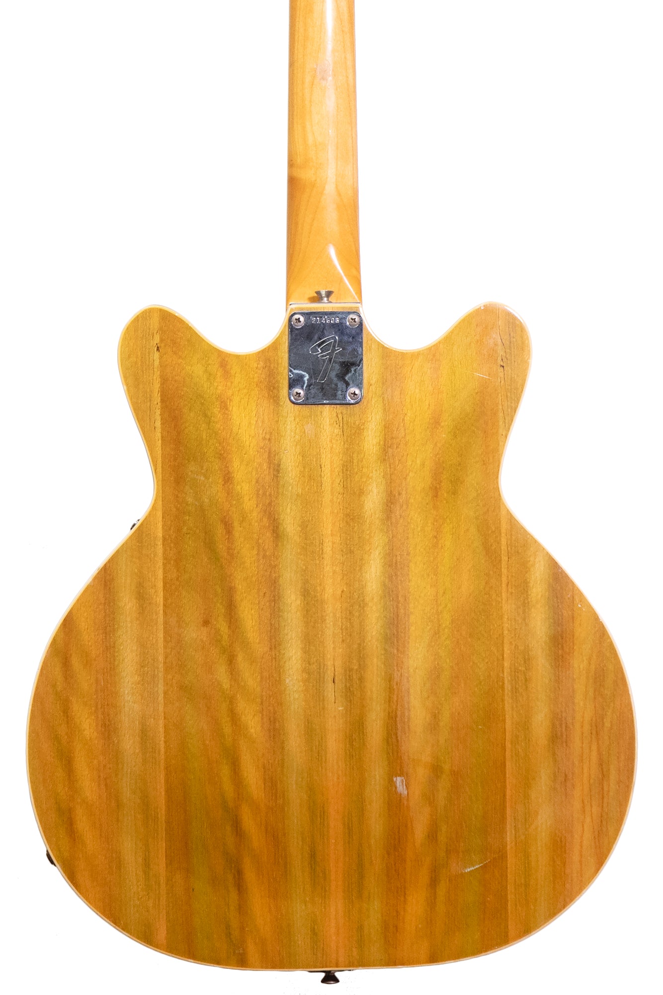 back of a vintage 1967 Fender Coronado Wildwood electric guitar