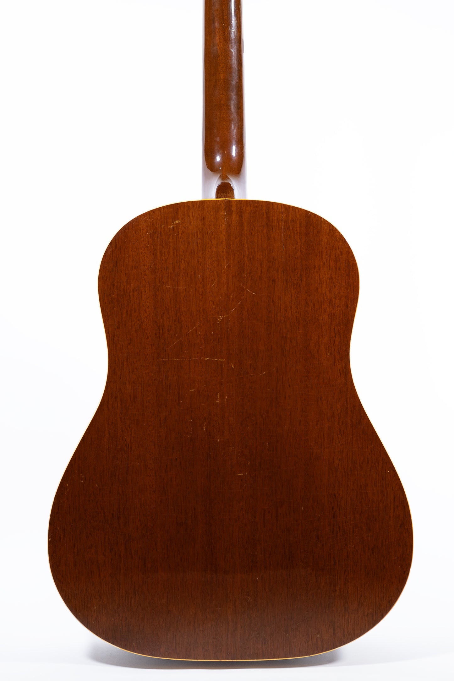 back of Vintage 1941 Gibson J-55 Acoustic guitar