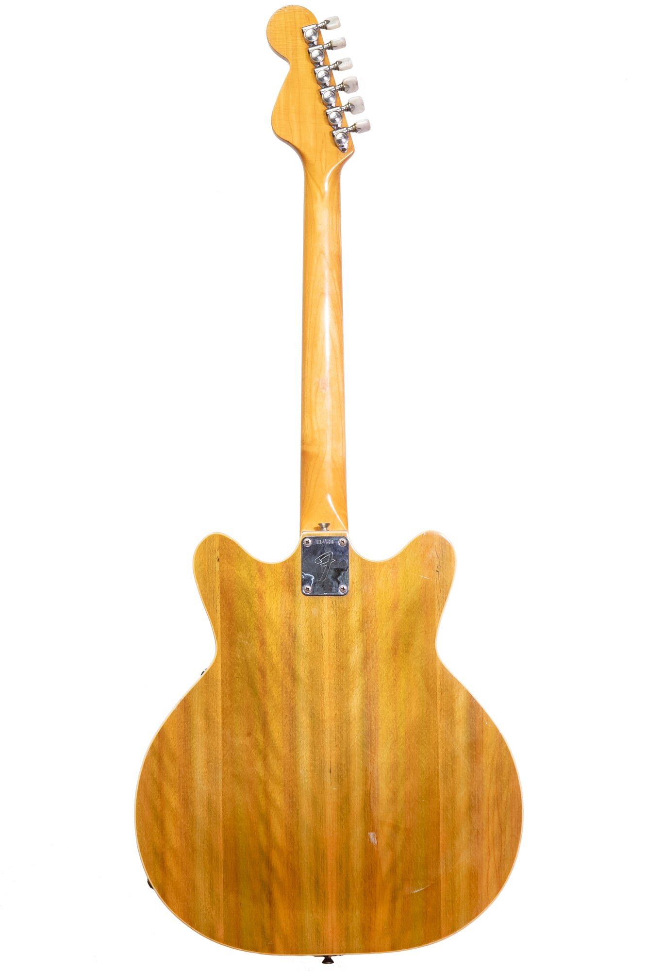 full back of a vintage 1967 Fender Coronado Wildwood electric guitar