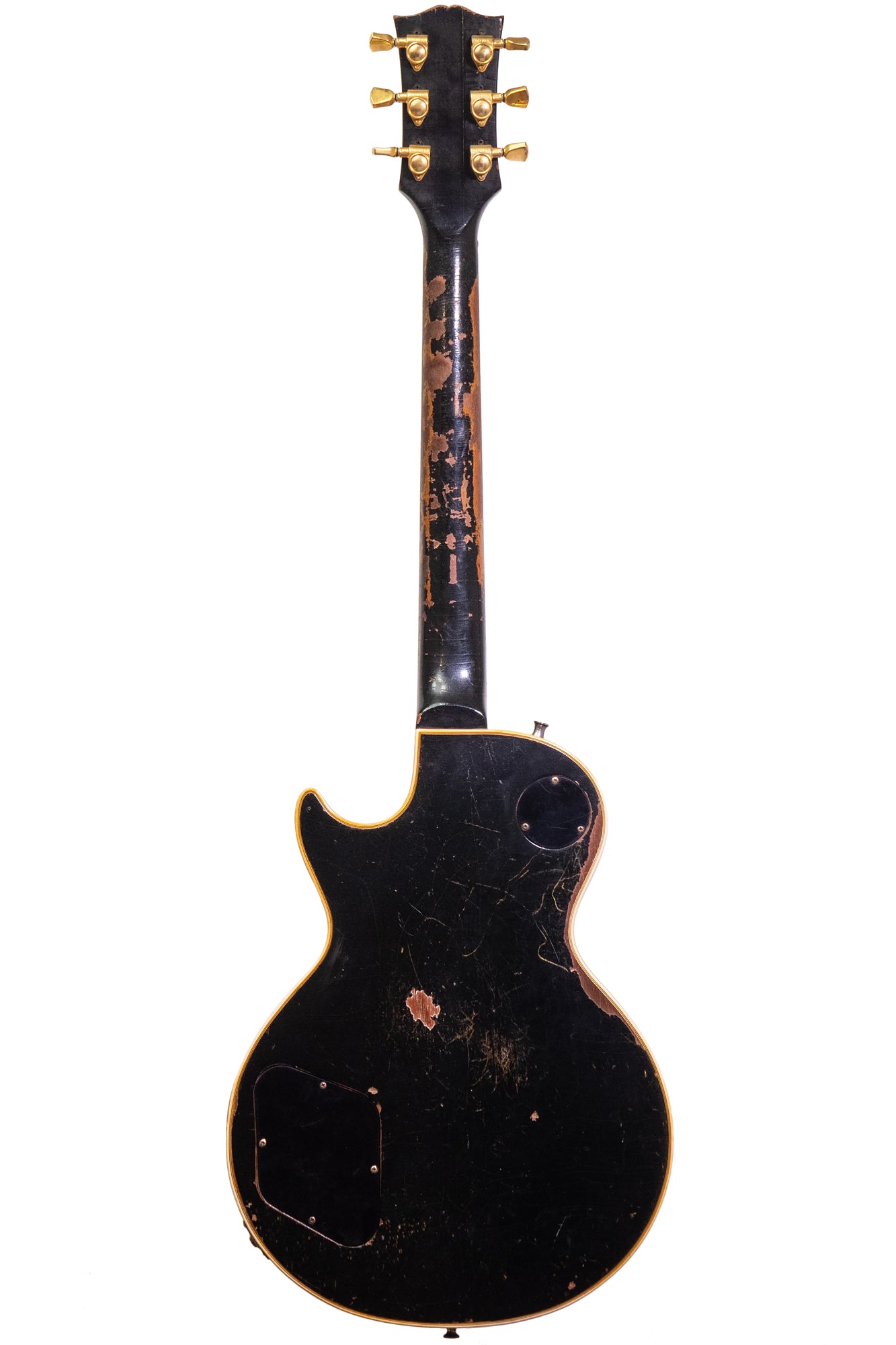 back and neck from a Vintage 1969 Gibson Les Paul Custom electric guitar