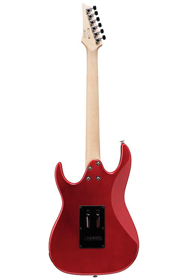 back and neck of a Ibanez Gio GRX40 - Candy Apple Electric Guitar
