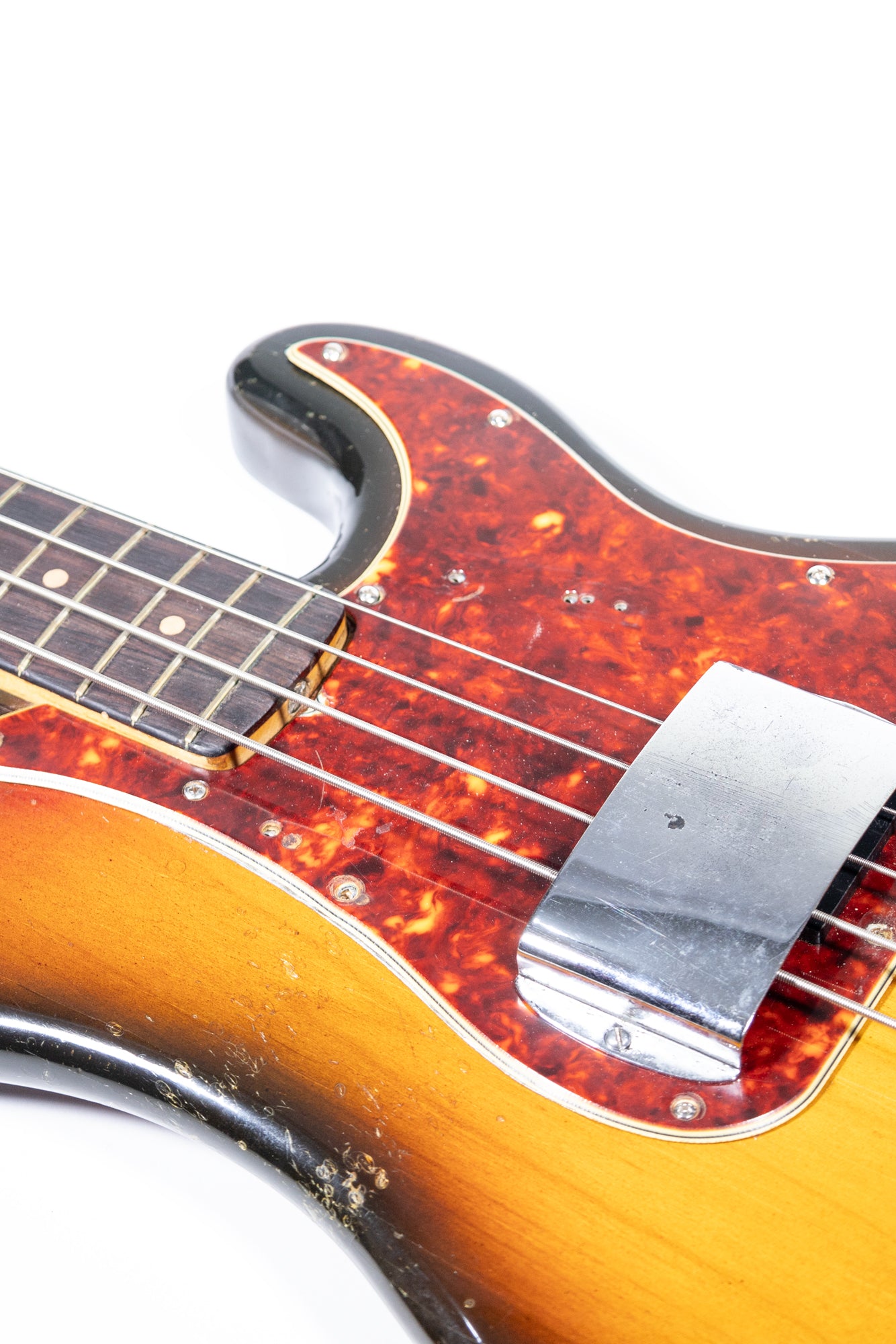 pickguard close up of a 1962 Fender Precision Bass