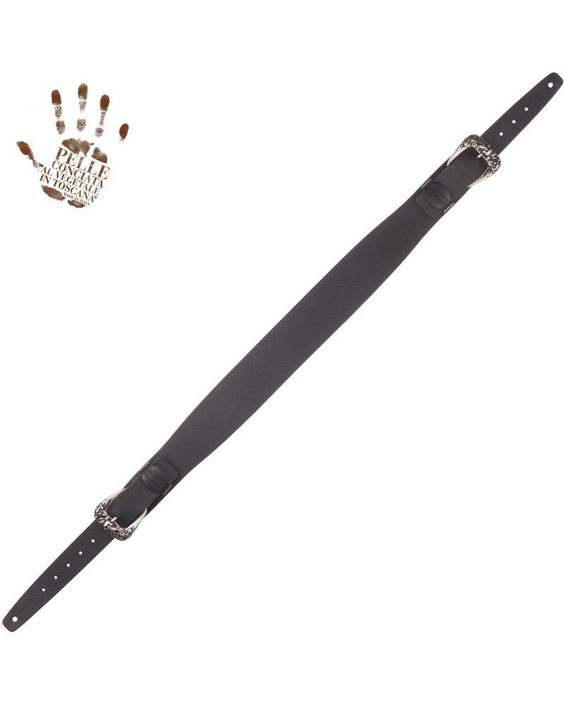 Magrabo Twin Buckle TC Core Dark Brown 7 cm Skull & Roses Silver Buckle