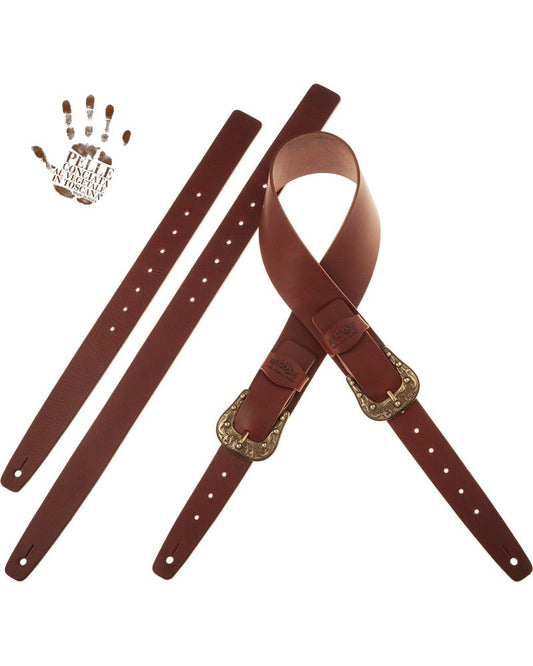 Magrabo Twin Buckle TC Core Dark Brown 7 cm Sun Brass Buckle