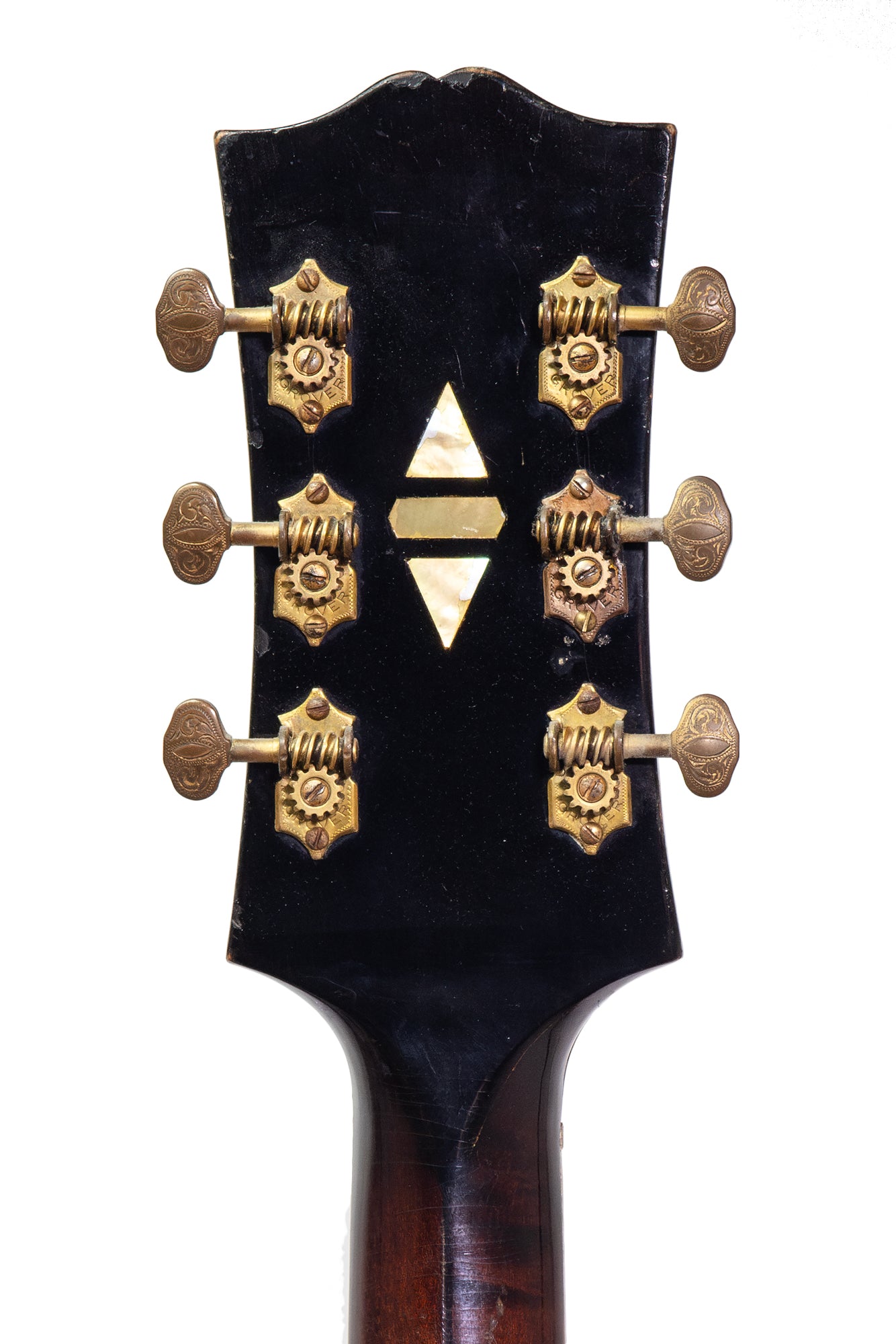 tuners from a Vintage 1937 Gibson Super 400 archtop guitar