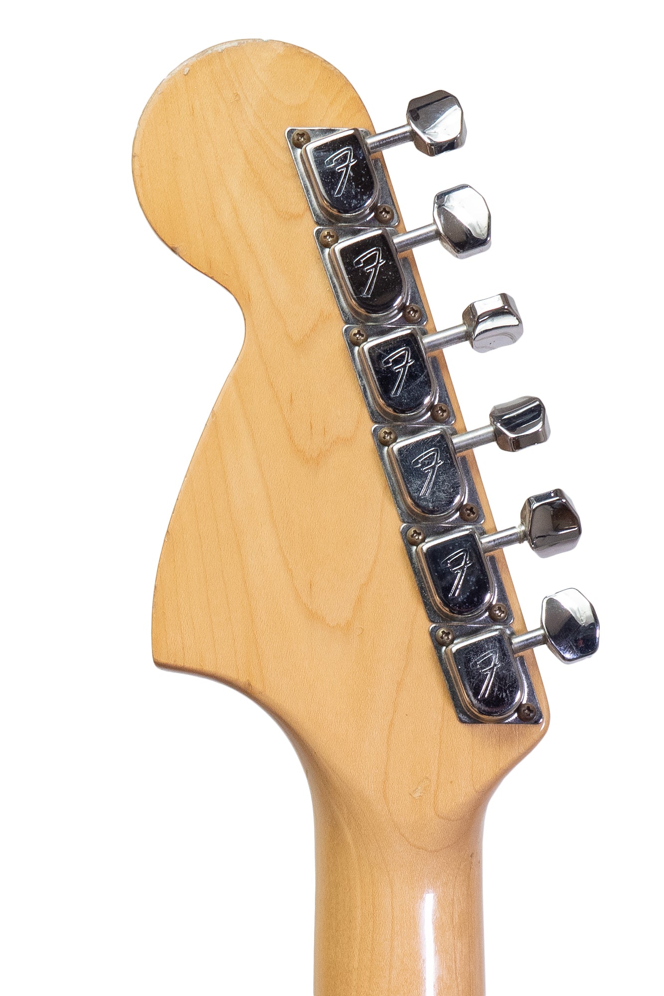 tuners from a vintage 1979 Fender Stratocaster electric guitar