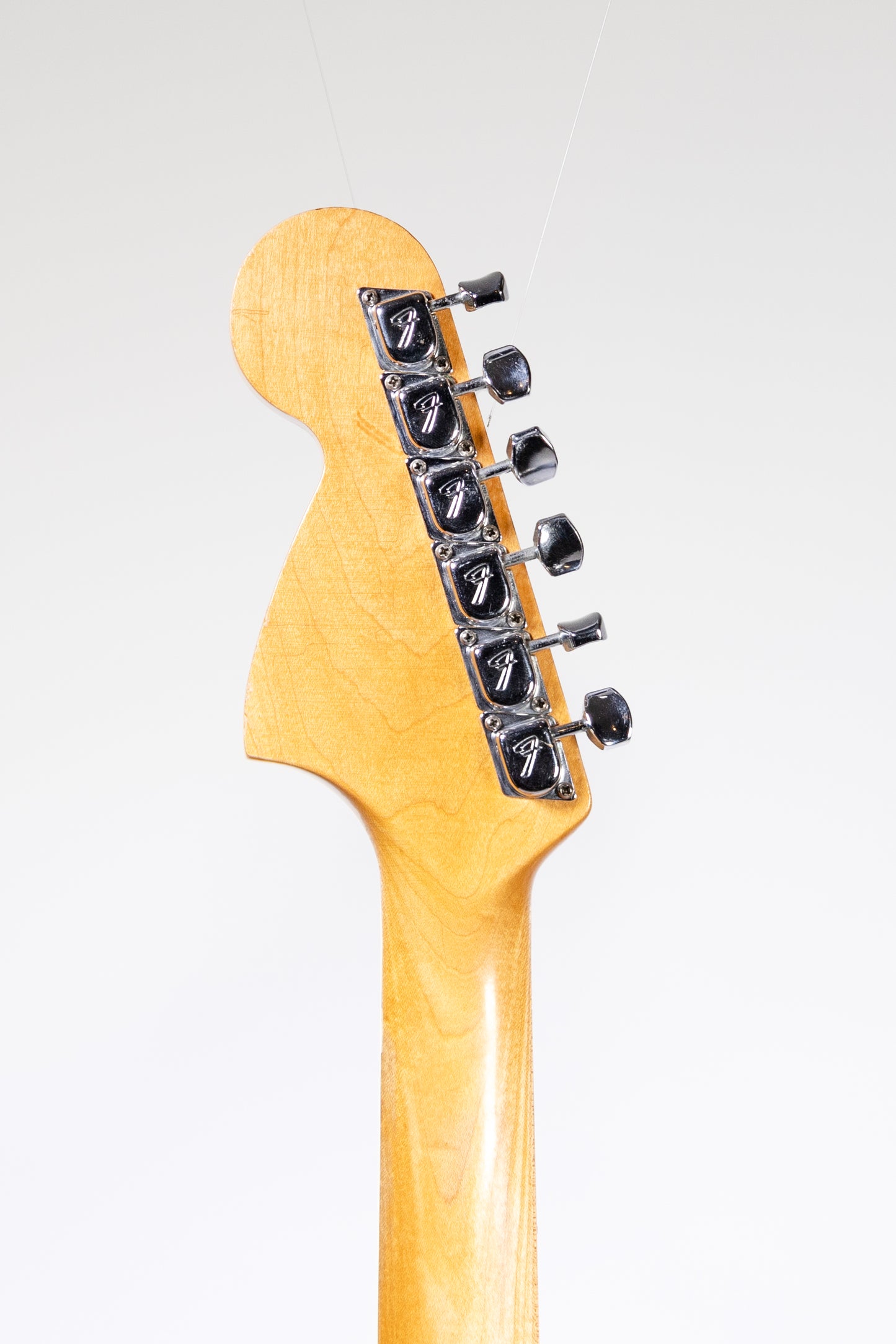 tuners from a Vintage 1967 Fender Jaguar electric guitar