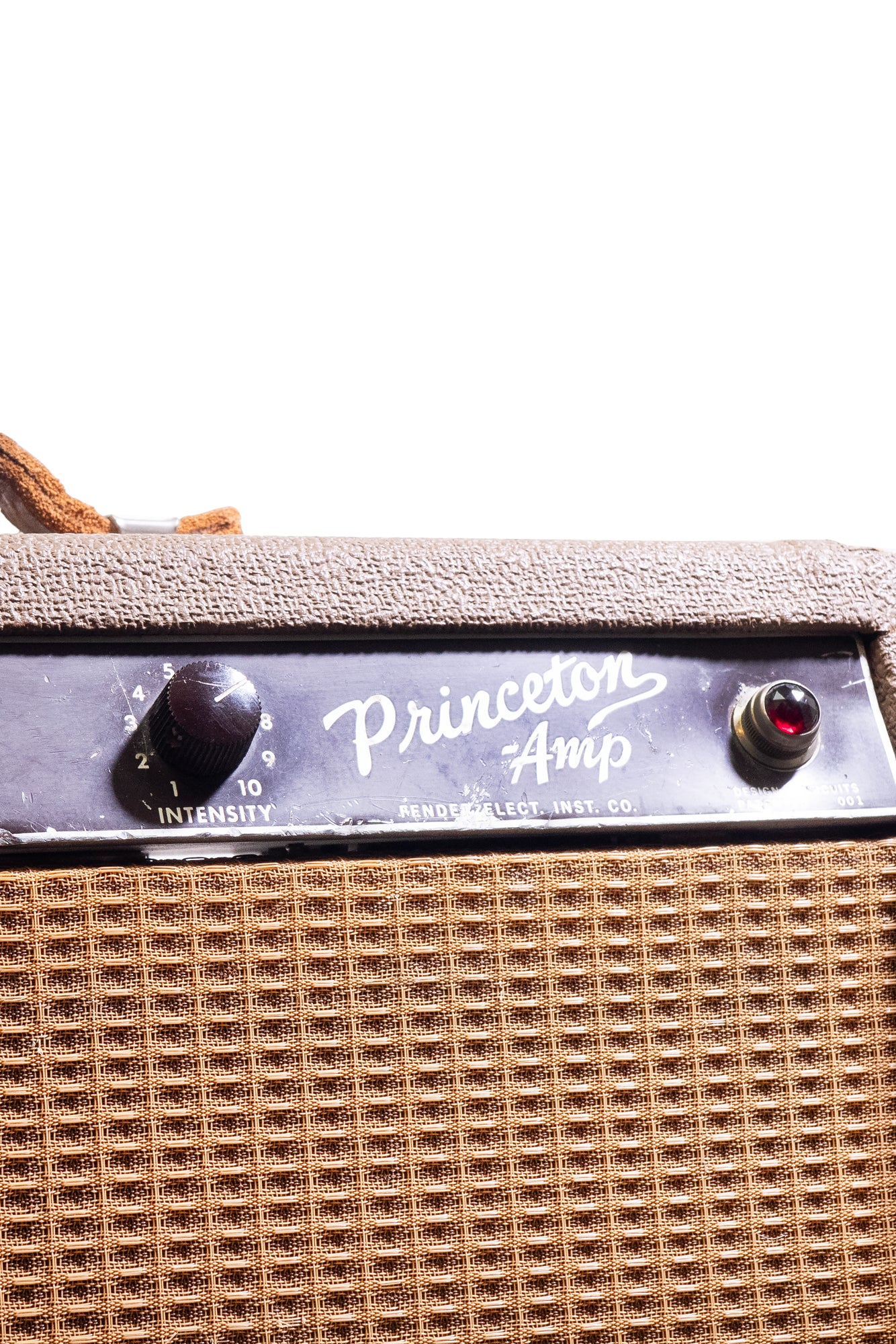face of a original vintage 1963 Fender Princeton amplifier
