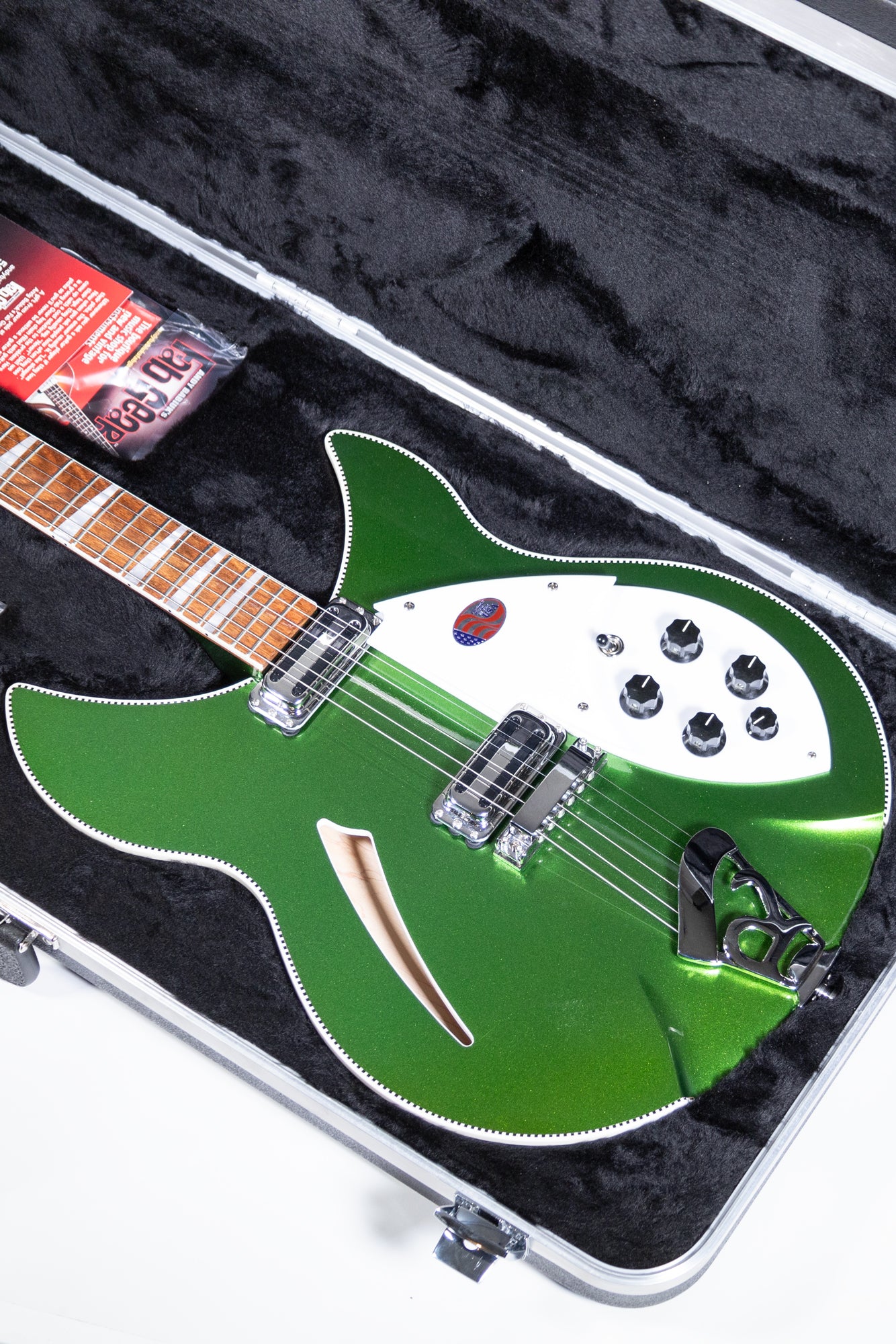 Rare 2024 Rickenbacker 360 Limited Edition Candy Apple Green electric guitar in original hard case