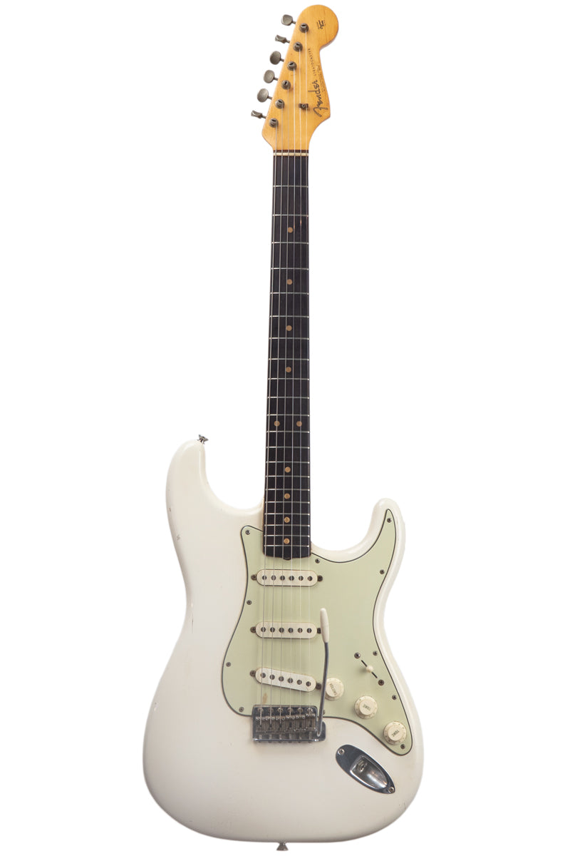 original vintage 1963 Fender Stratocaster - Olympic White electric guitar