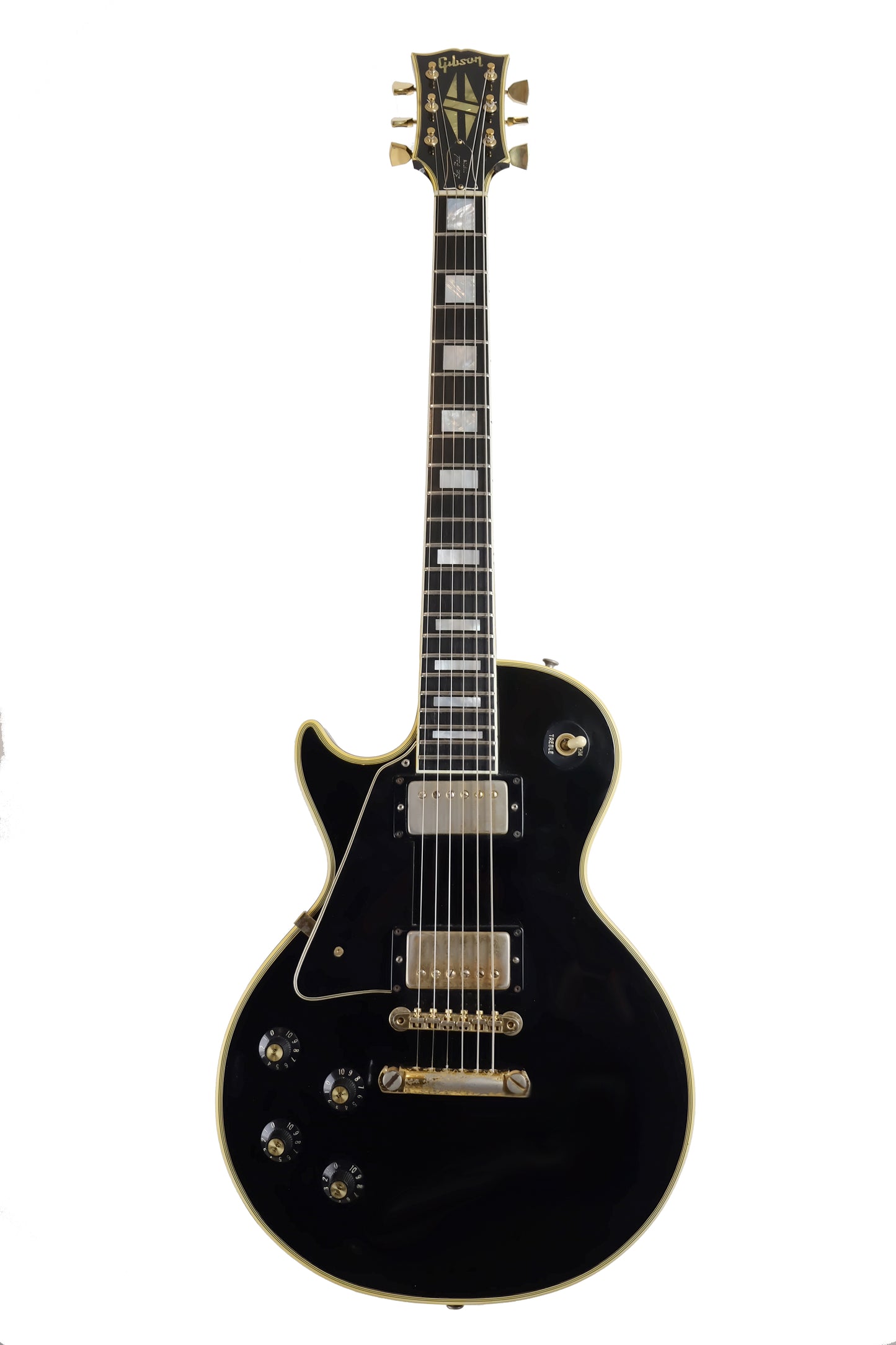 Left handed 1969 Gibson Les Paul Custom electric guitar
