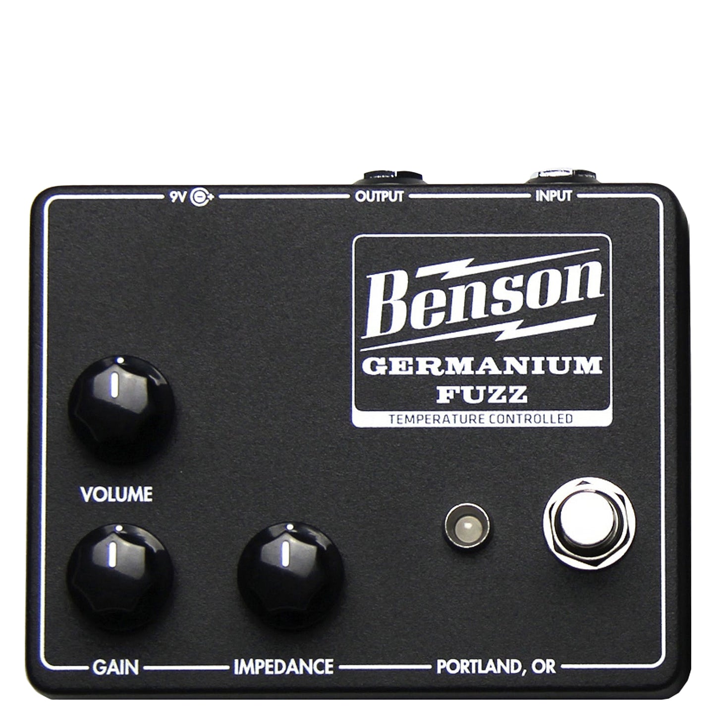Benson Amps Temperature Controlled Germanium Fuzz - Studio Black effect pedal