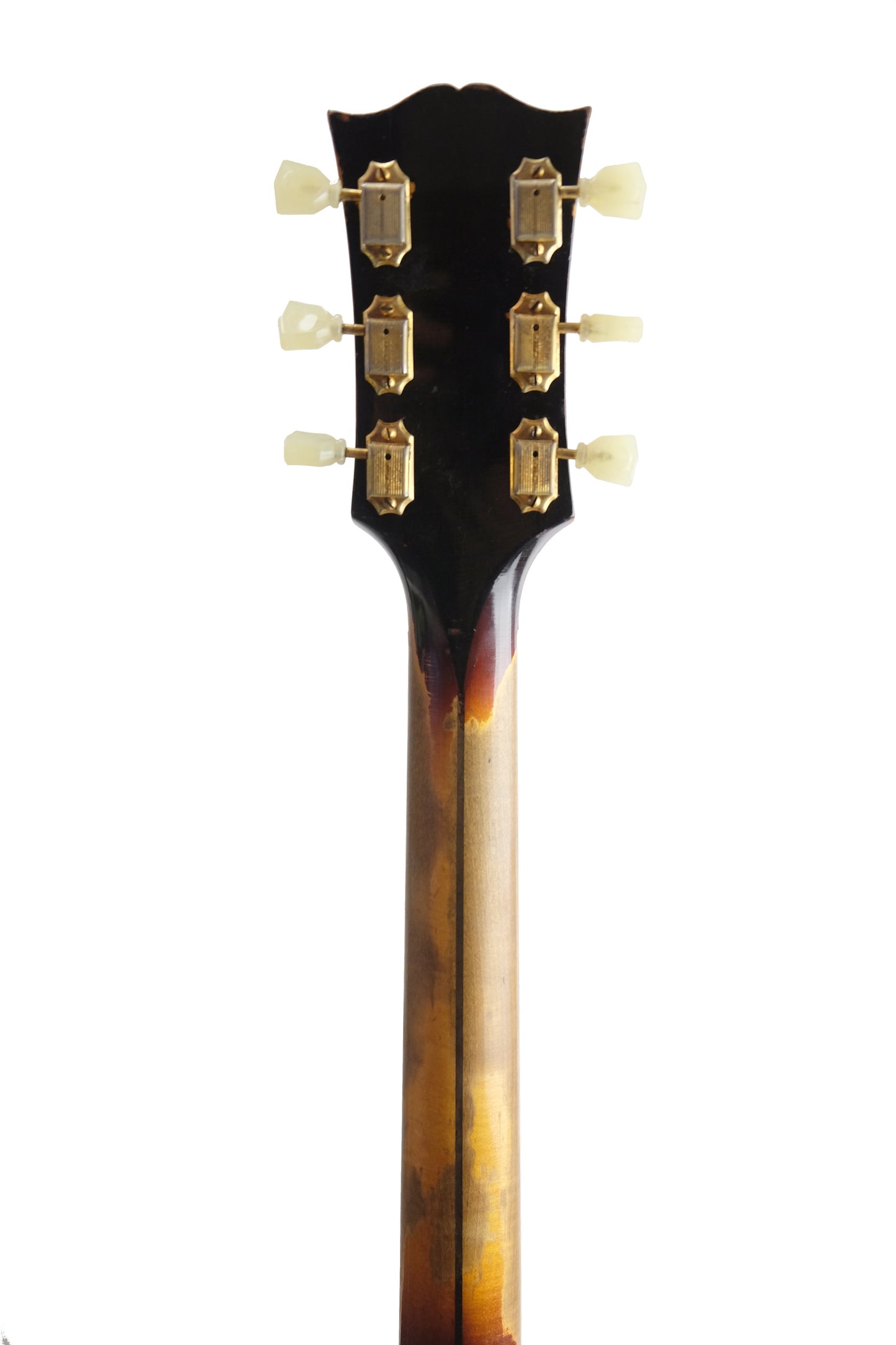 neck and tuners from a vintage 1956 Gibson ES-350T electric archtop guitar