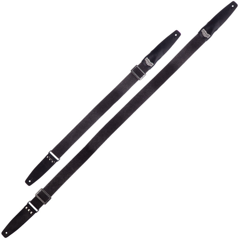 Magrabo Stripe SC Cotton Washed Black 5 cm terminals Twinkle Black, Recta Silver Buckle