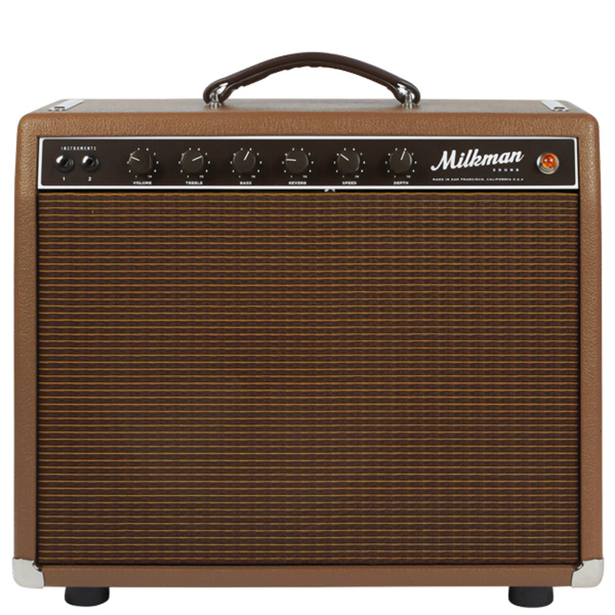 Milkman Sound Creamer 20 Watt Combo brown leather amplifier