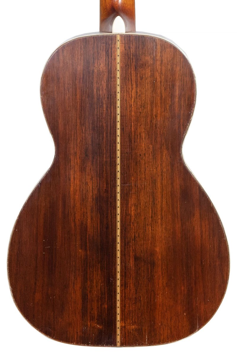 Back of Pre-war 1903 Martin 0-30 acoustic guitar rosewood