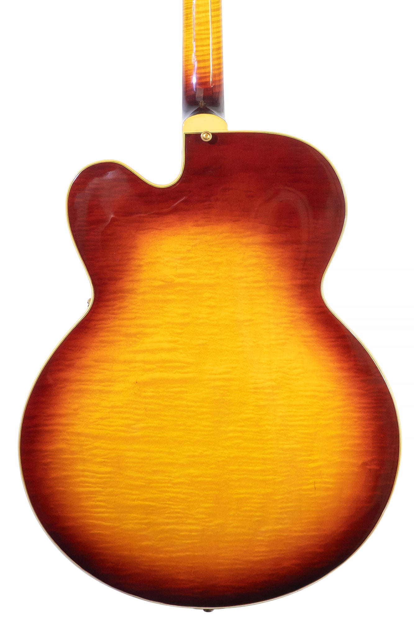 back of a Vintage 1969 Gibson Byrdland archtop electric guitar