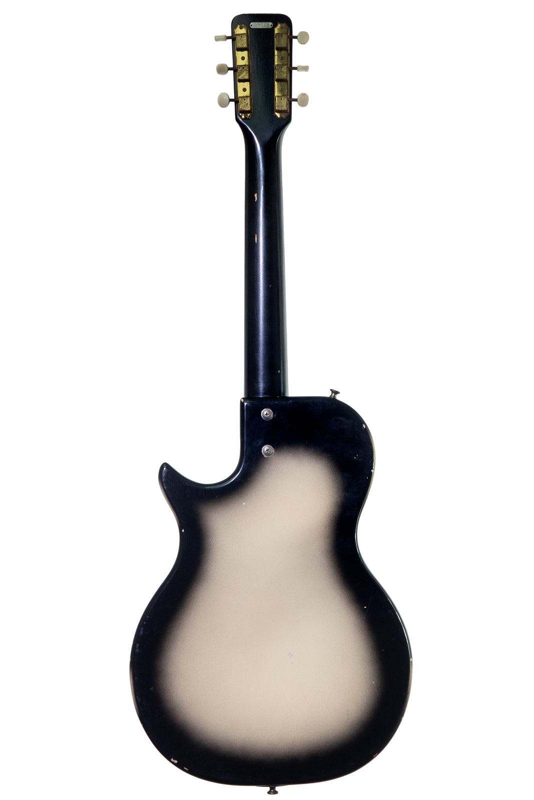 back of a vintage 1959 Supro Super electric guitar