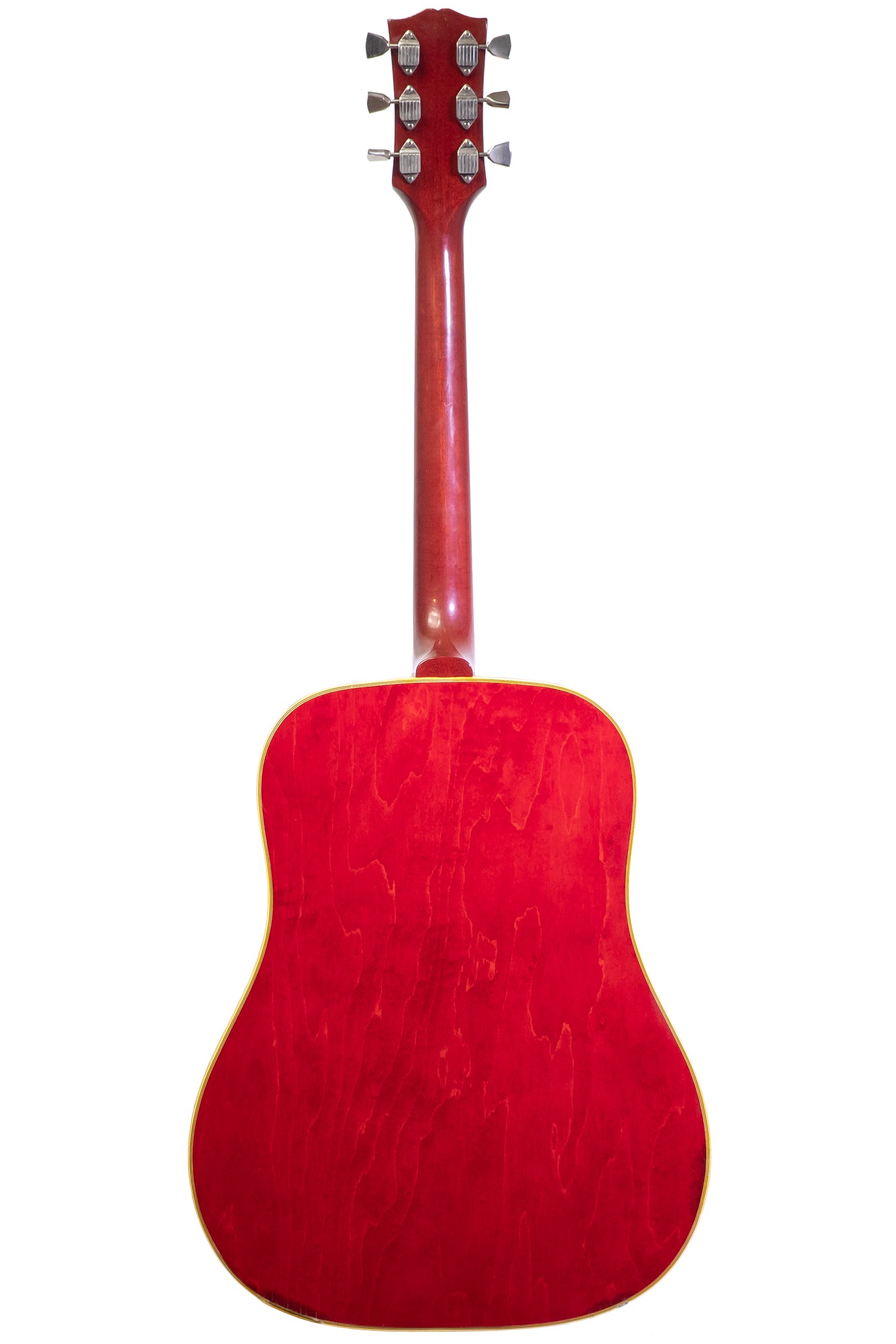 full back of a Vintage 1965 Gibson Dove acoustic guitar