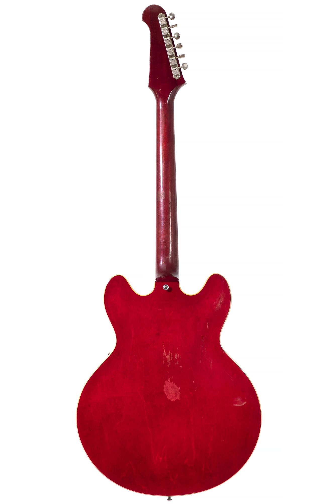 back of a Original 1965 Gibson Trini Lopez vintage electric guitar