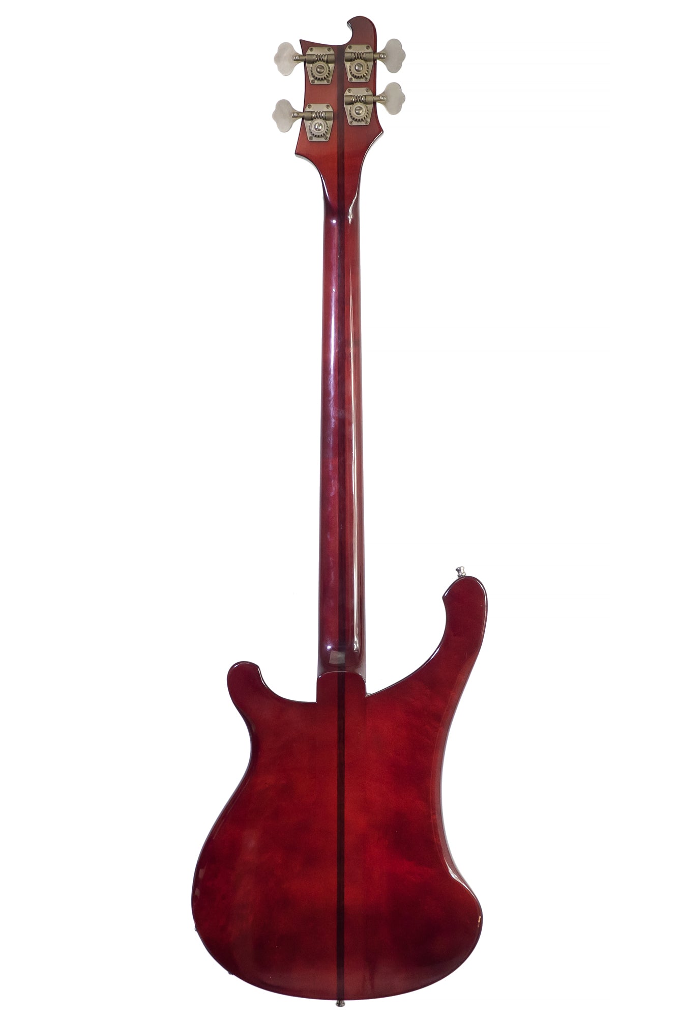 back of a 1974 Rickenbacker 4001 vintage bass guitar
