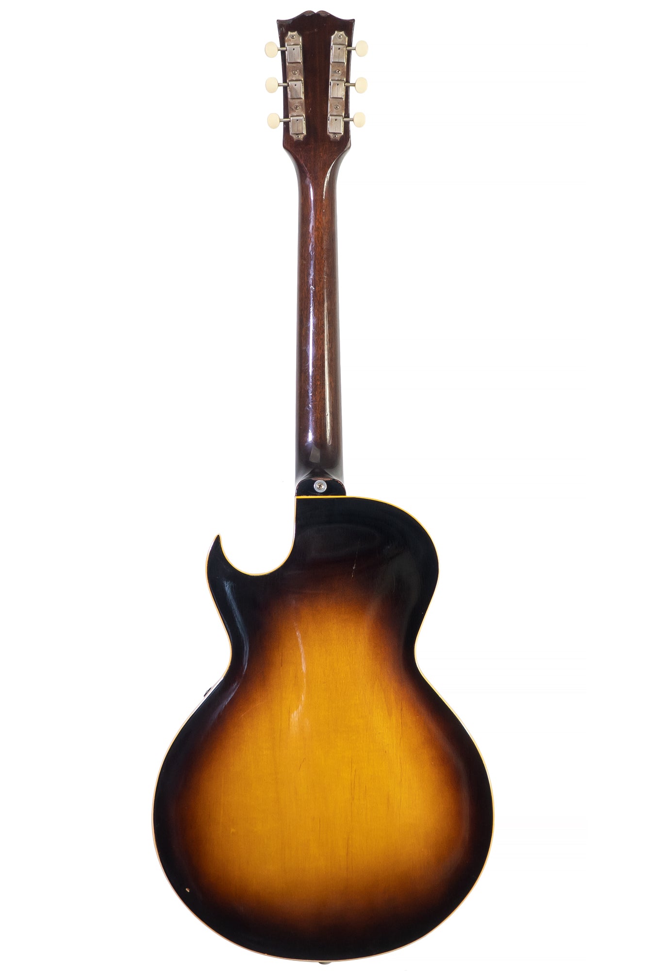 back and neck from a vintage 1954 Gibson ES-140 electric archtop guitar