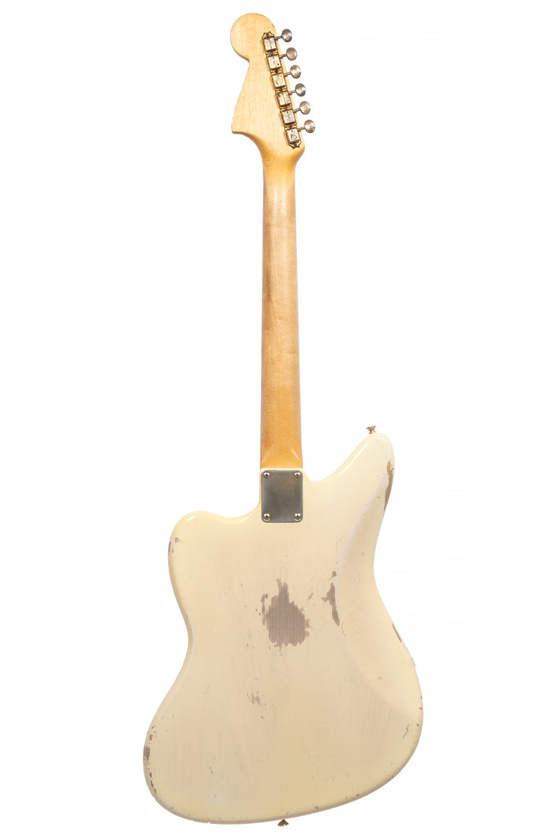 original Vintage 1963 Fender Jaguar electric guitar in white