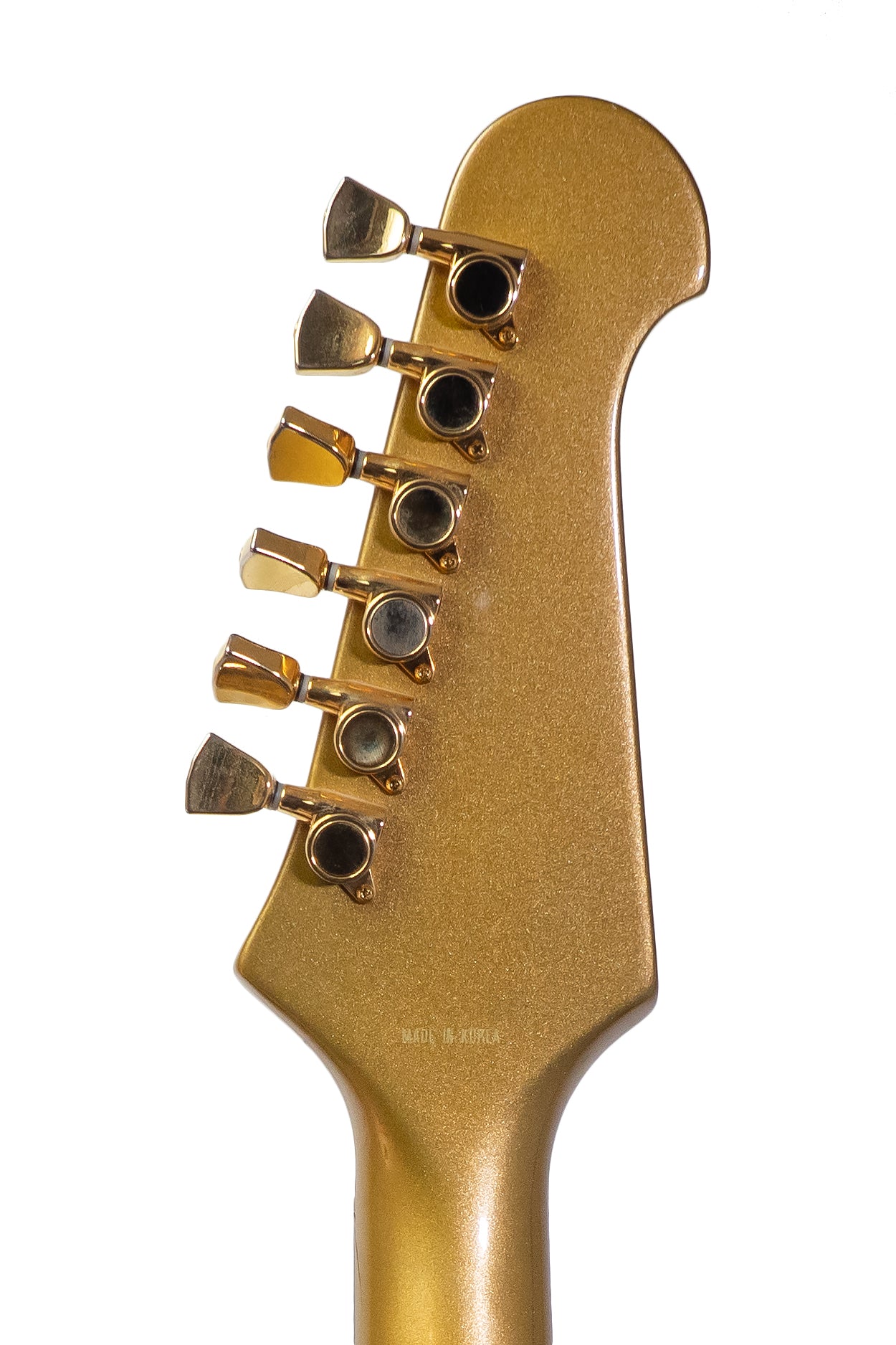 tuners from a Vintage 1996 Tokai Firebird electric guitar in gold