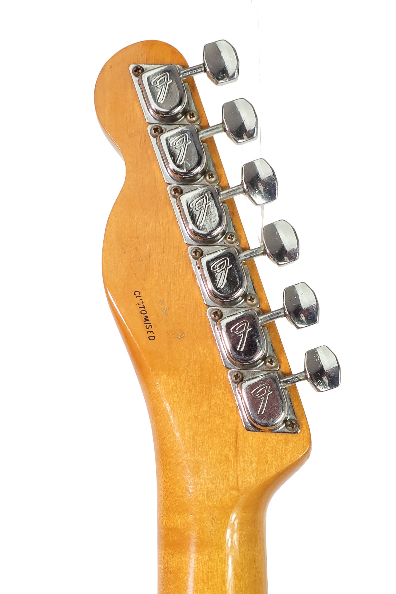 tuners from a vintage original 1968 Fender Telecaster Pink Paisley electric guitar