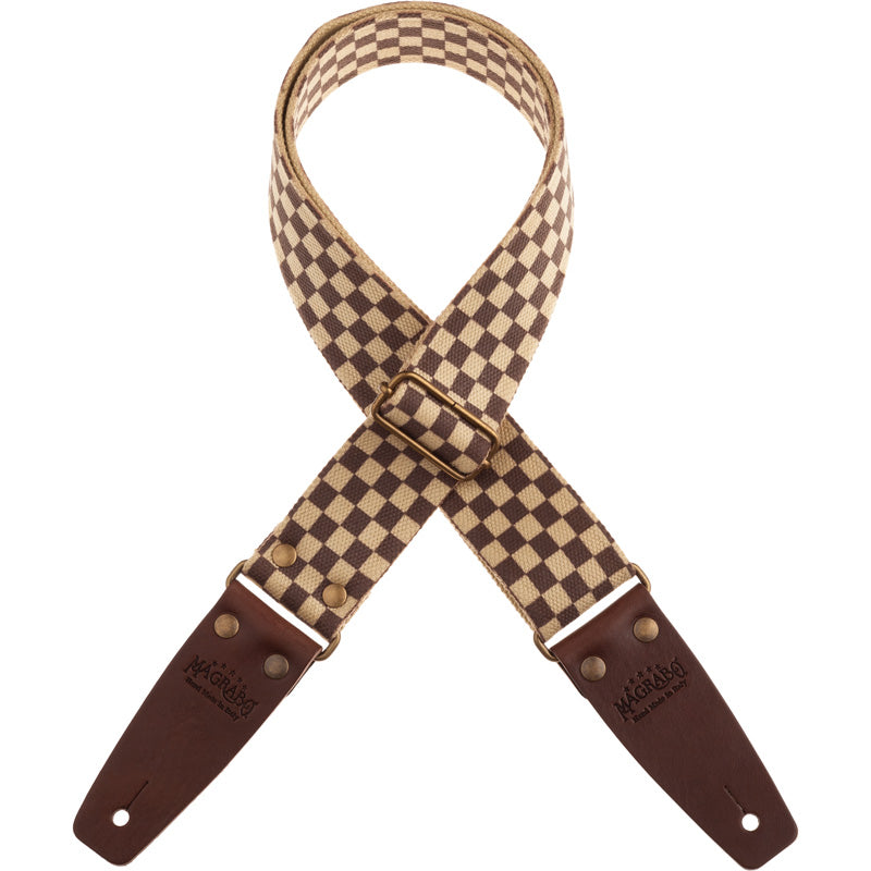 Magrabo Stripe SC Retro Chess 5 cm terminals Brown, Aged Brass Buckle